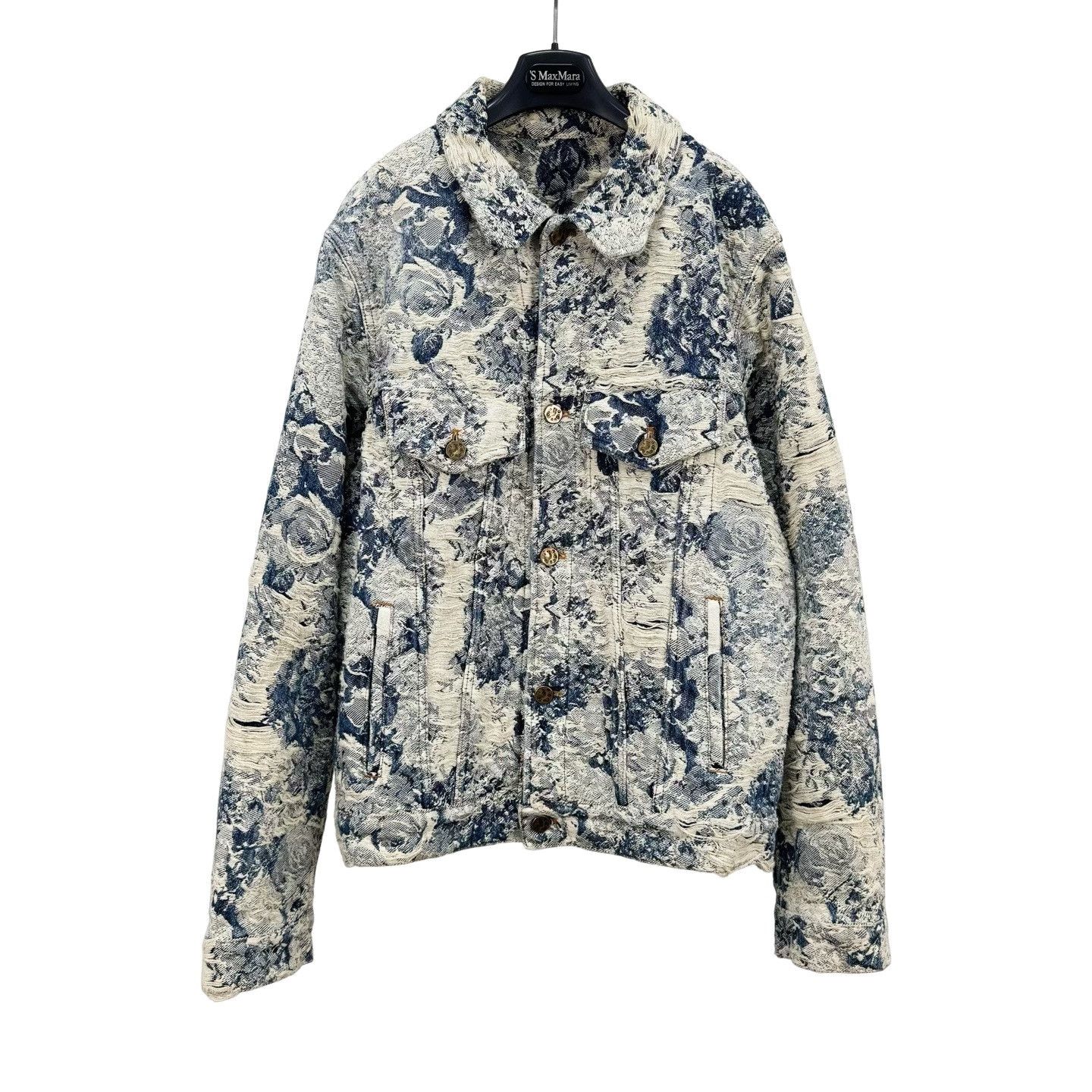 Louis Vuitton Louis Vuitton Distressed Floral Denim Jacket 54 Size US L / EU 52-54 / 3 - 1 Thumbnail