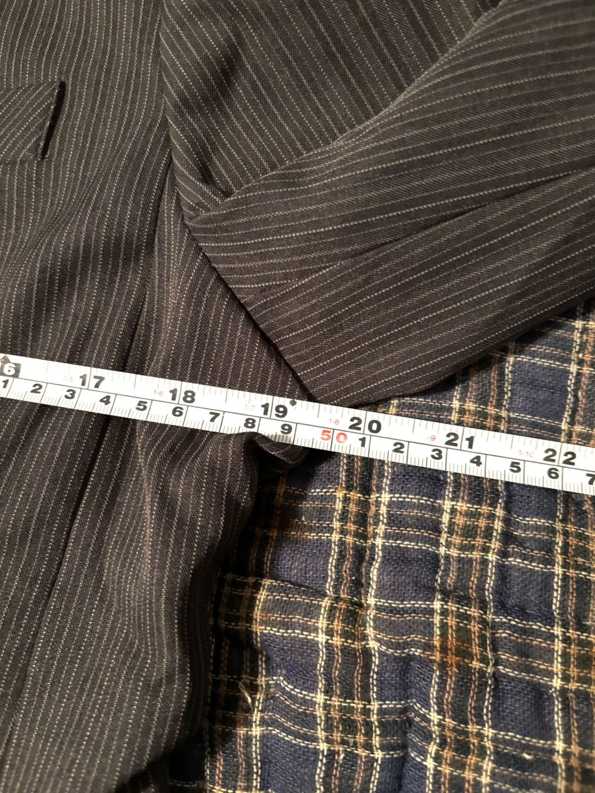 Evan Picone Ladies Blazer Pinstripe Jacket Business Evan Picone Suit Size L / US 10 / IT 46 - 7 Thumbnail