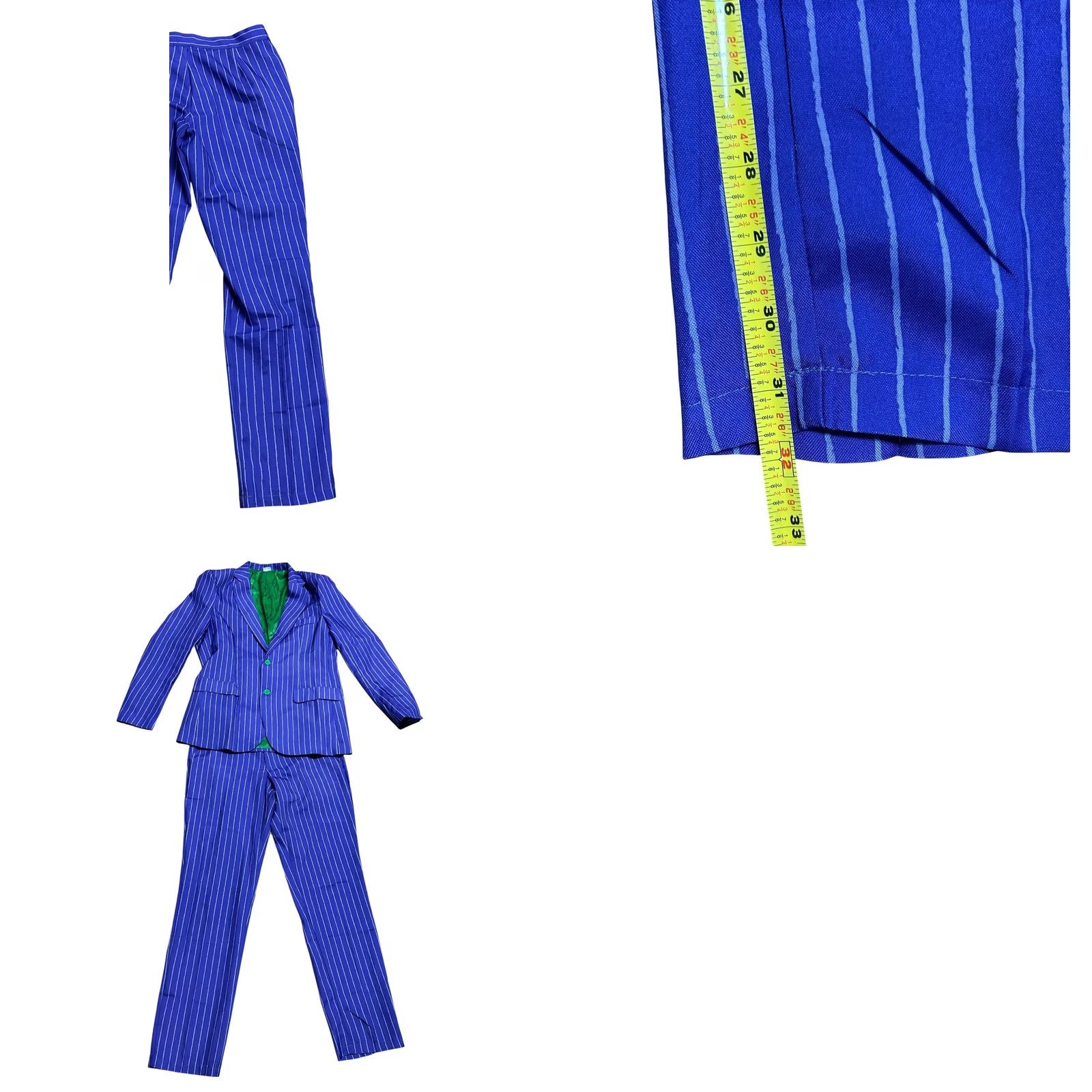 DC Comics Spirit Halloween Joker Costume DC Comics Suit Medium Mens Purple Green Size 40R - 10 Thumbnail