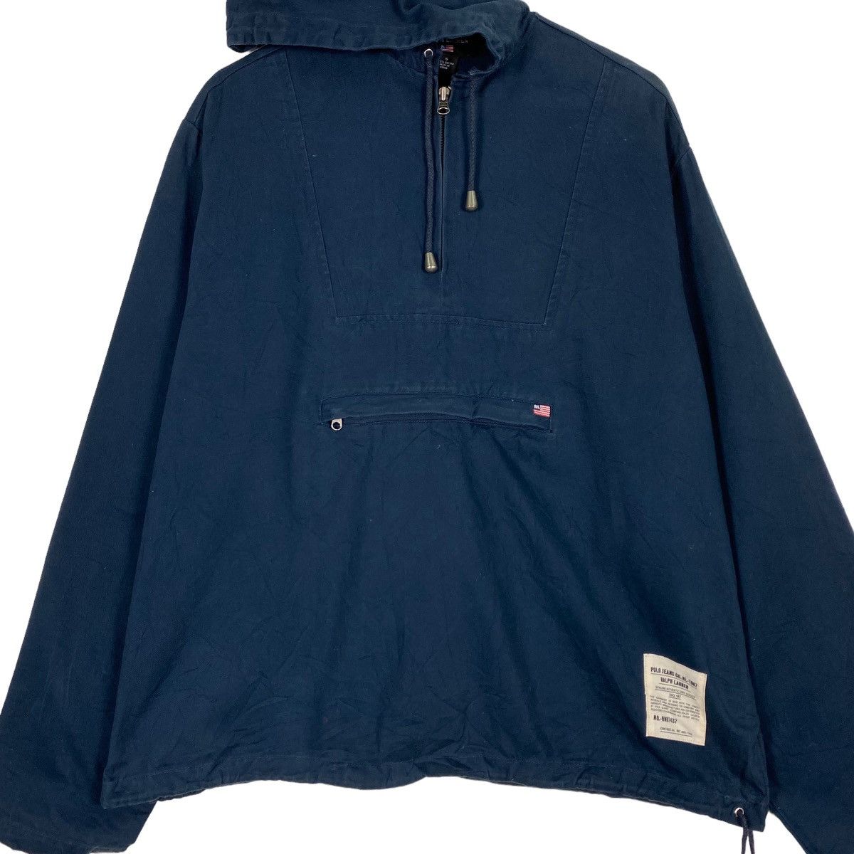 Denim & Supply Ralph Lauren × Polo Ralph Lauren Vintage Polo Jeans Co By Ralph Lauren Halfzip Hoodie Size US M / EU 48-50 / 2 - 4 Thumbnail