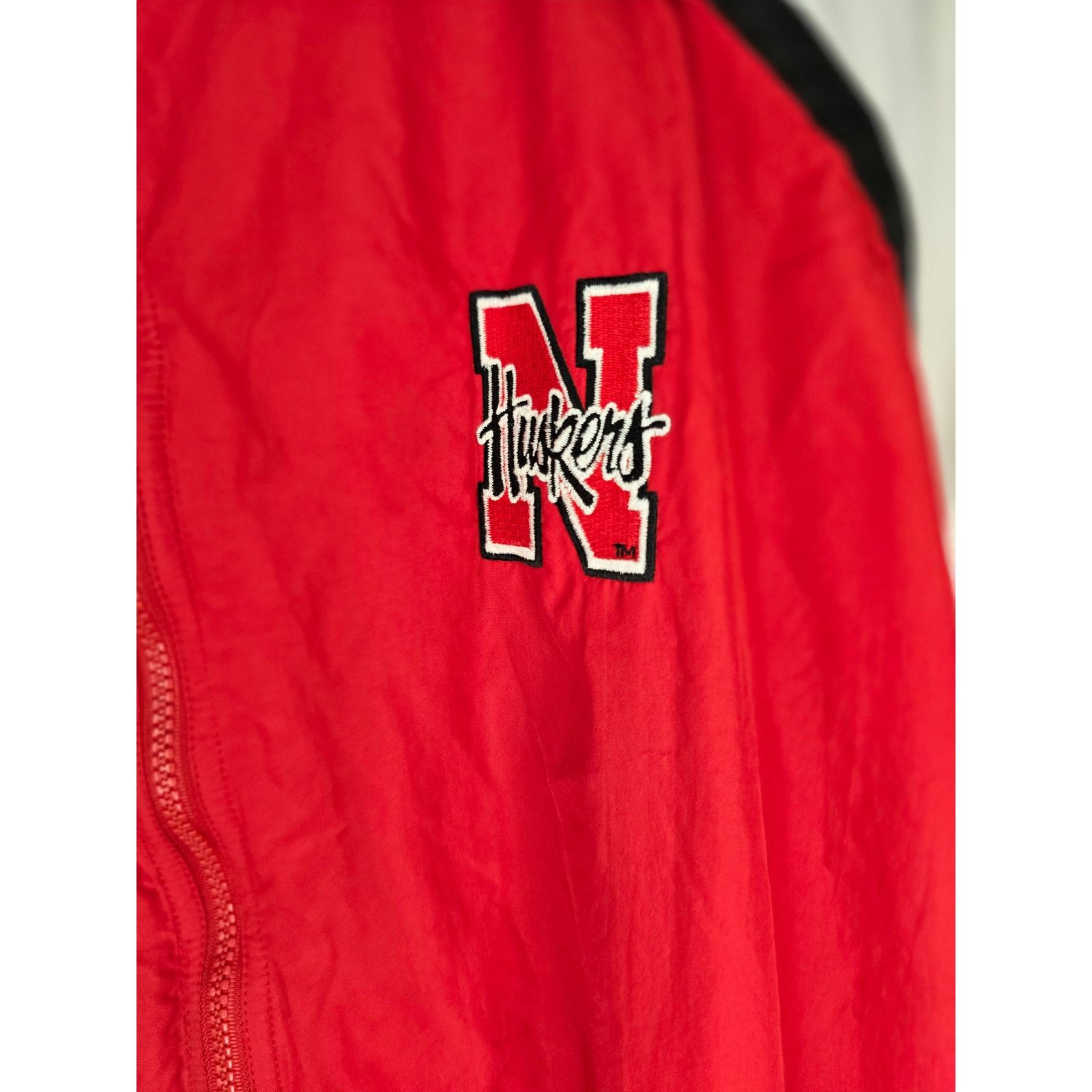 Adidas Vintage Nebraska Huskers Windbreaker L Adidas Full Zip Red Size US XL / EU 56 / 4 - 5 Thumbnail