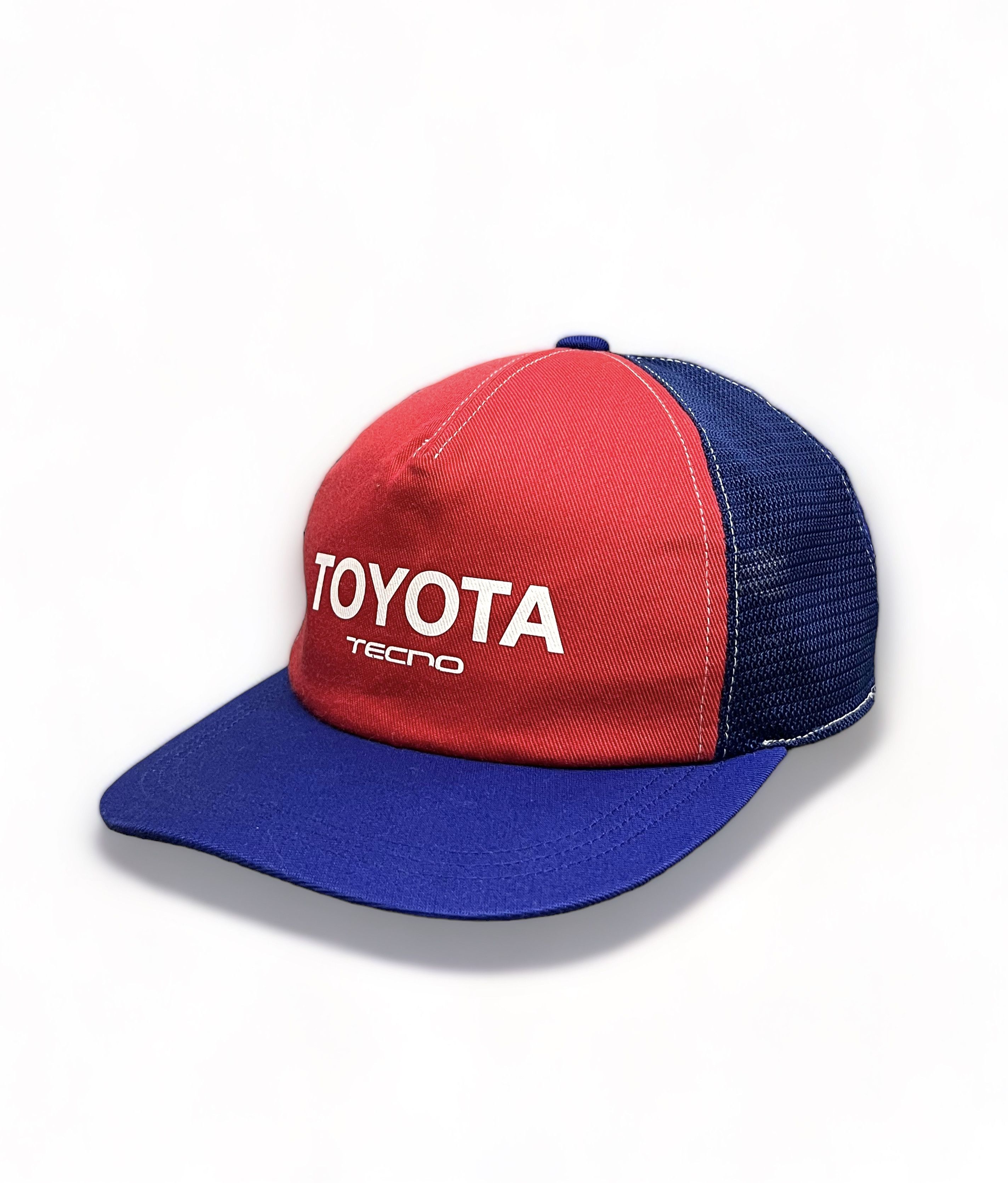 Japanese Brand 🎌 RARE 90’s TOYOTA TECNO Racing Japan Trucker Workers Hat Size ONE SIZE - 4 Thumbnail