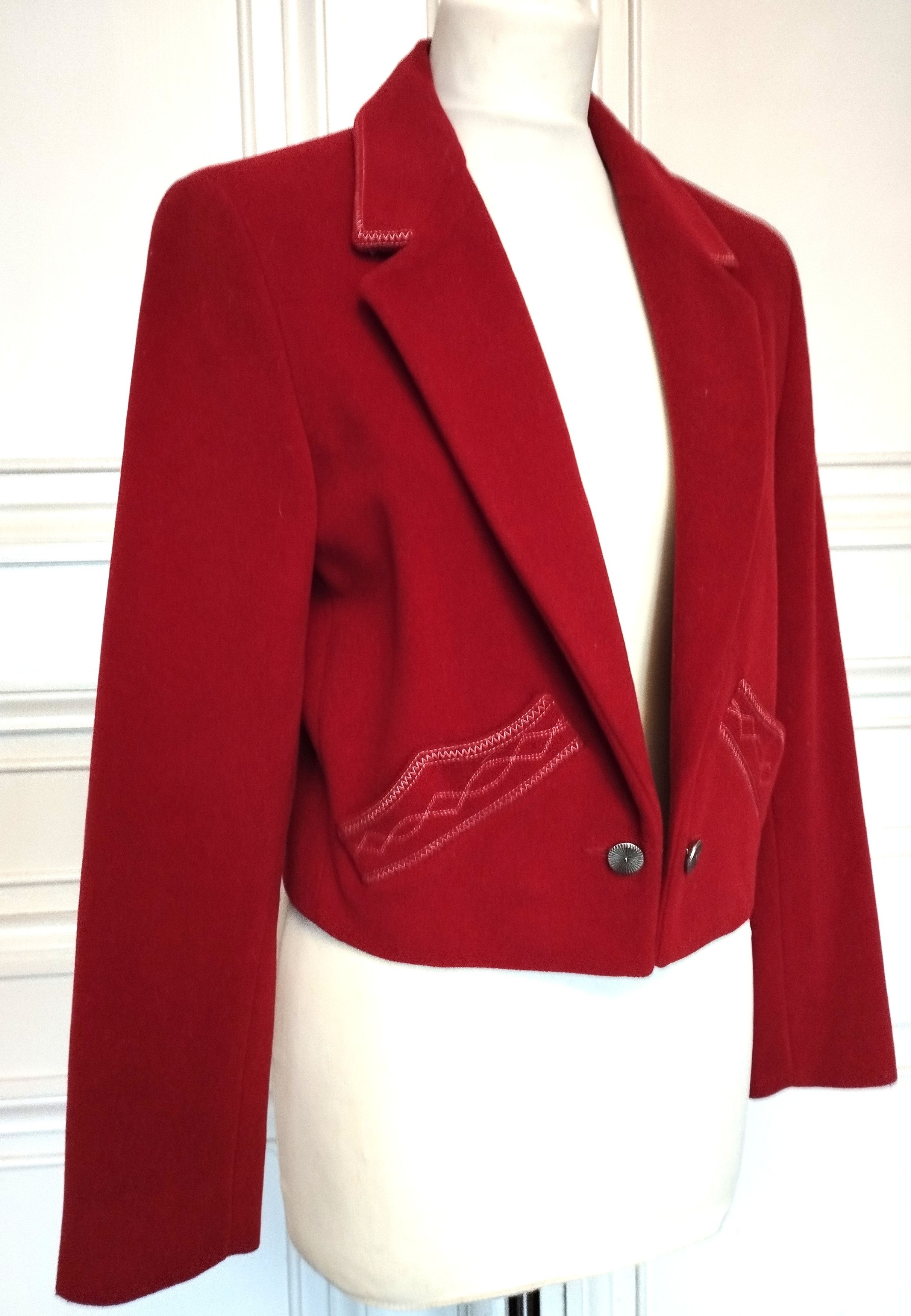 agnes b. Agnès B Veste Couture Laine T3 OU TM/L Size L / US 10 / IT 46 - 4 Thumbnail