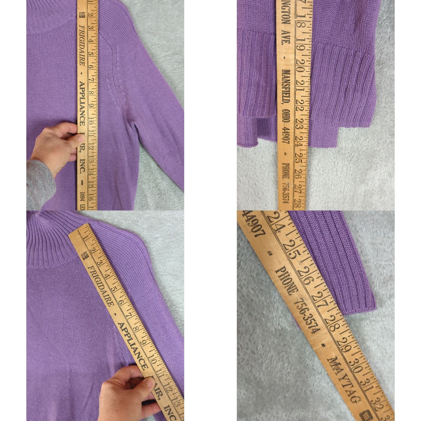 Nordstrom Nordstrom Wool Blend Funnel Neck Boxy Sweater XS Lavender/Purple Women Pullover Long Sleeve Cozy Winter Oversized Knit Pattern Solid) Size XS / US 0-2 / IT 36-38 - 8 Thumbnail