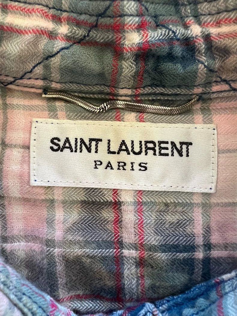 Saint Laurent Paris Saint Laurent Paris SLP Saint Laurent 16ss Dyed Shirt XL S Size US XL / EU 56 / 4 - 3 Thumbnail