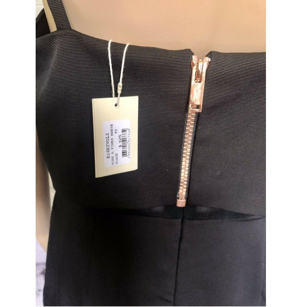 Maje NWT New $325 Maje Rivoli Black DRESS Size 3 US M Size M / US 6-8 / IT 42-44 - 6 Thumbnail
