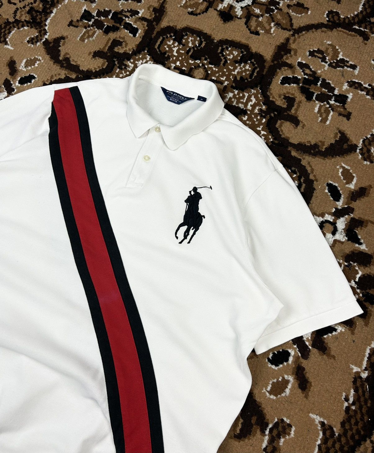 Polo Ralph Lauren × Vintage × Yves Saint Laurent Rare Vintage Polo Ralph Lauren Golf Polo Shirt Dubai Y2k Size US XL / EU 56 / 4 - 3 Thumbnail