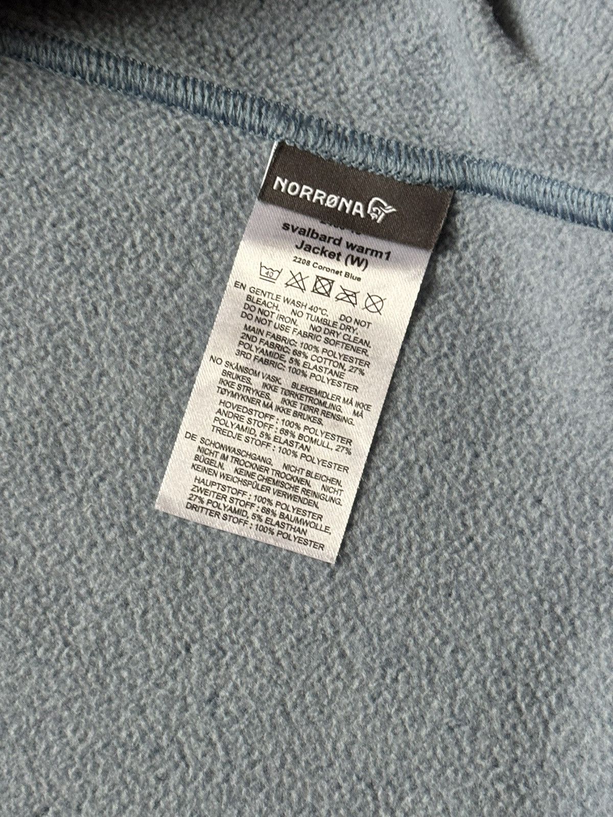 Norrona Norrona M Wmns zip fleece jacket long sleeve outdoor jacket Size M / US 6-8 / IT 42-44 - 13 Thumbnail