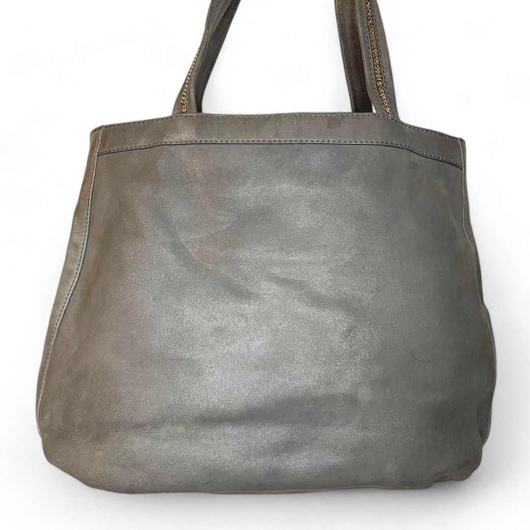 Fendi Fendi - Gray Handbag Leather Shoulder Bag Silver Hardware Size ONE SIZE - 2 Thumbnail
