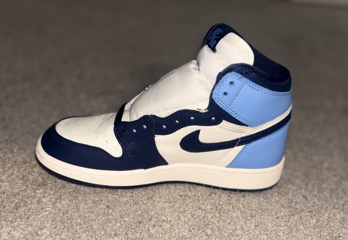 Jordan Brand × Supreme AIR JORDAN 1 RETRO HIGH OG GS UNC OBSIDIAN🛑READ DESCRIPTION🛑 Size US 5 / EU 37 - 7 Thumbnail