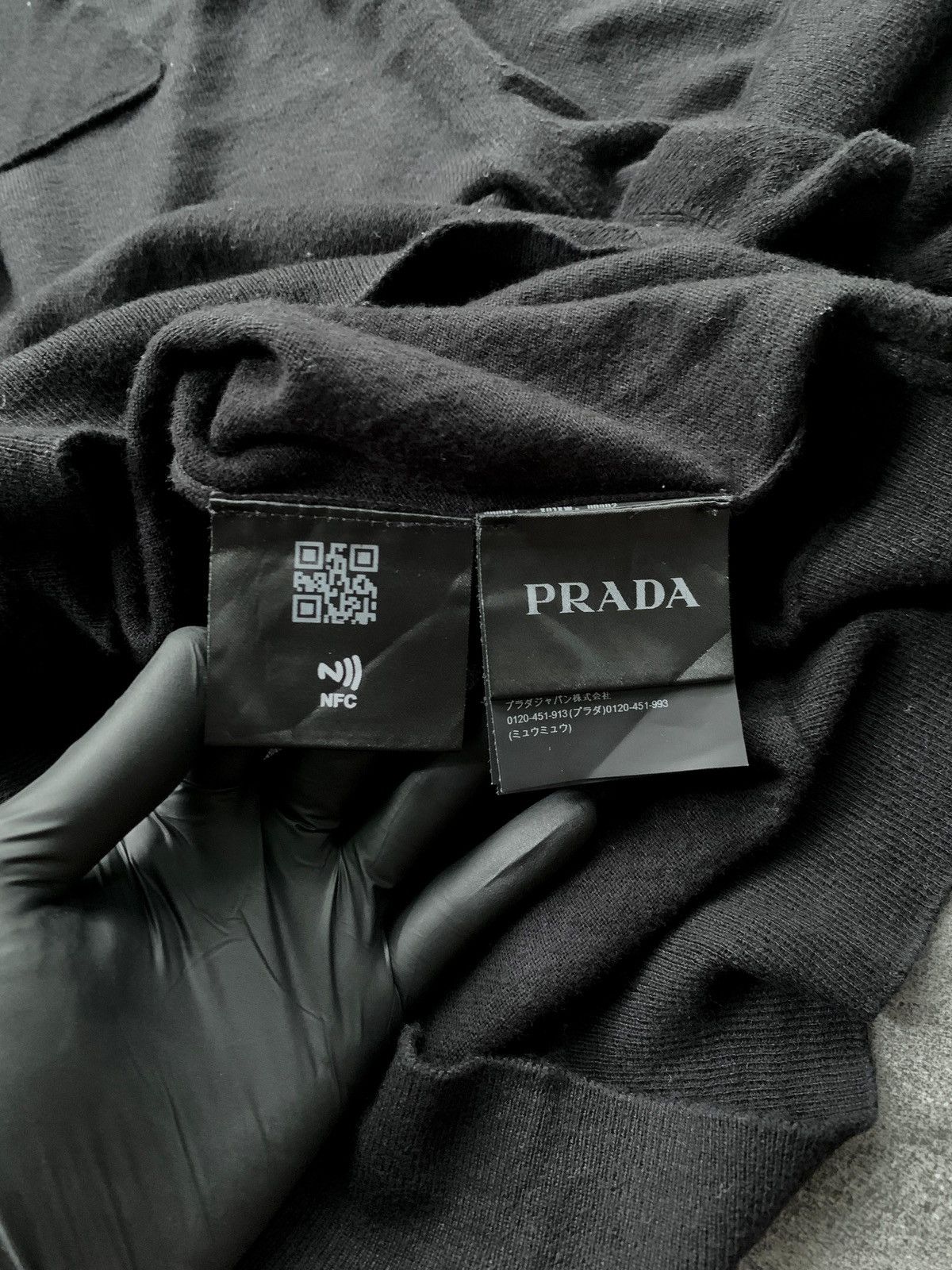 Prada Long Sleeve Knit Polo Shirt Size US M / EU 48-50 / 2 - 6 Thumbnail