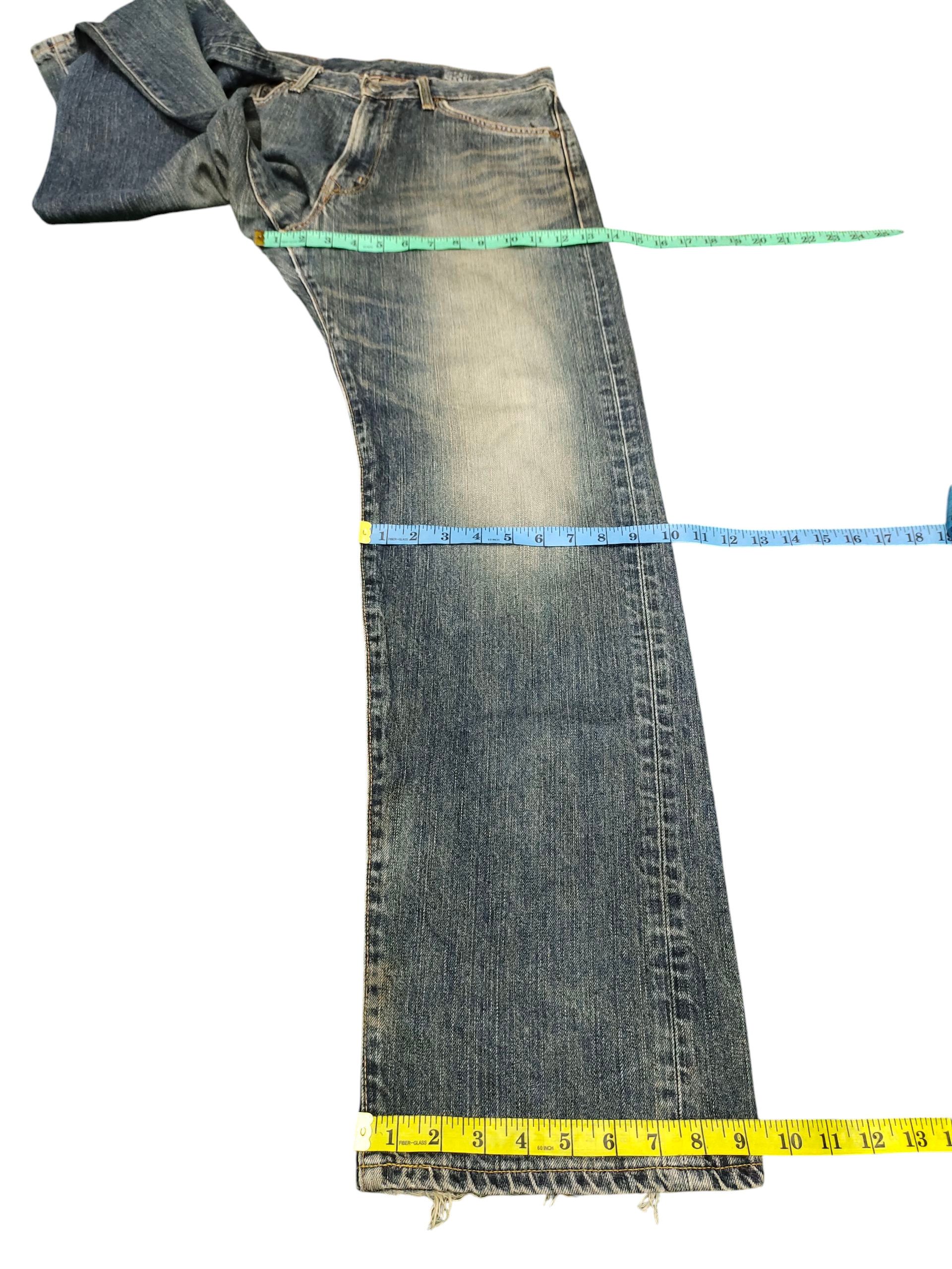 Comme des Garcons × Undercover Loose Jeans Edwin Xv 445 Clawmark Distress Denim Wide Leg Size US 32 / EU 48 - 17 Thumbnail