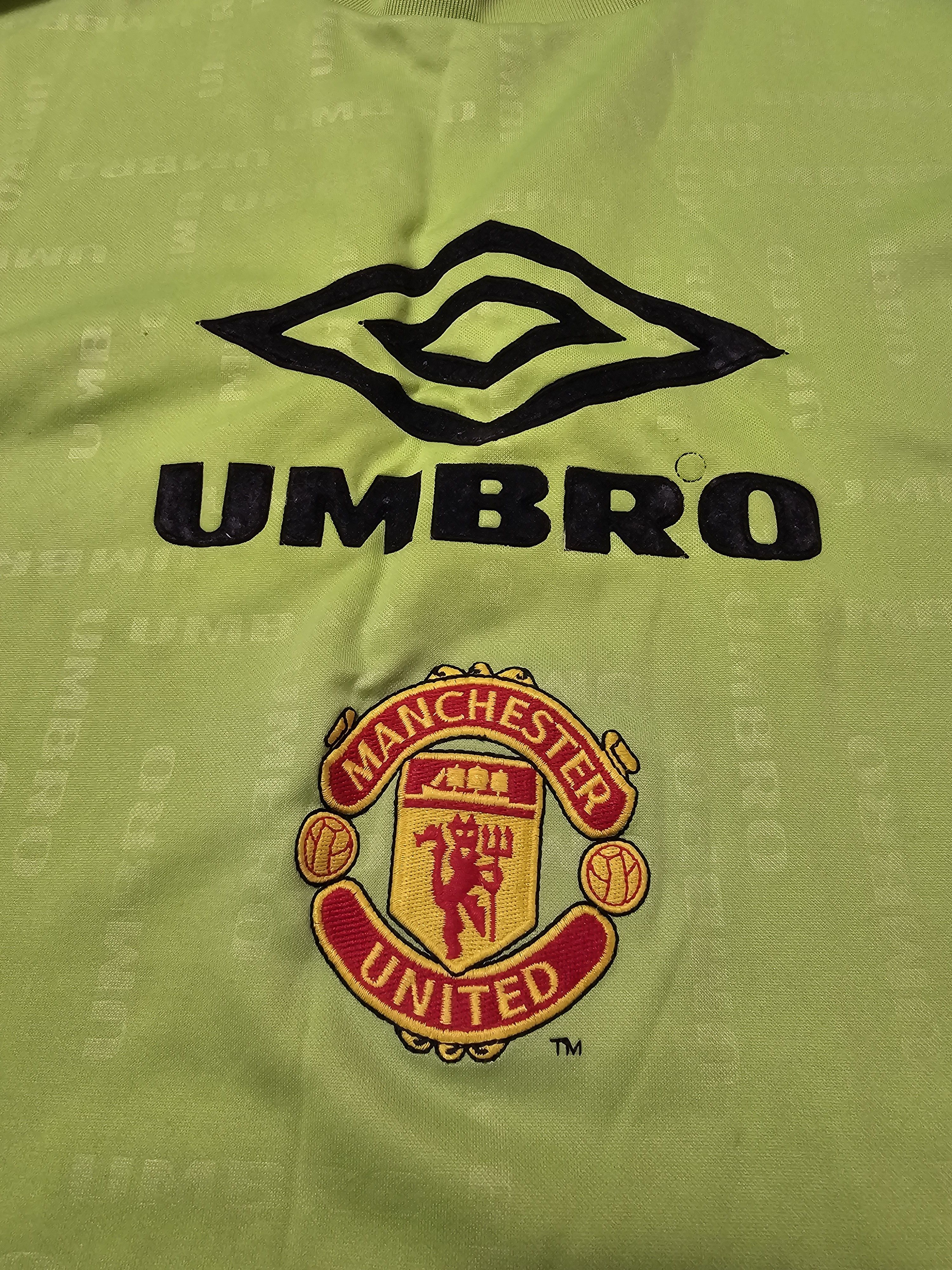 Vintage MANCHESTER UNITED 1994 TRAINING FOOTBALL SHIRT SOCCER JERSEY Size US XL / EU 56 / 4 - 3 Thumbnail