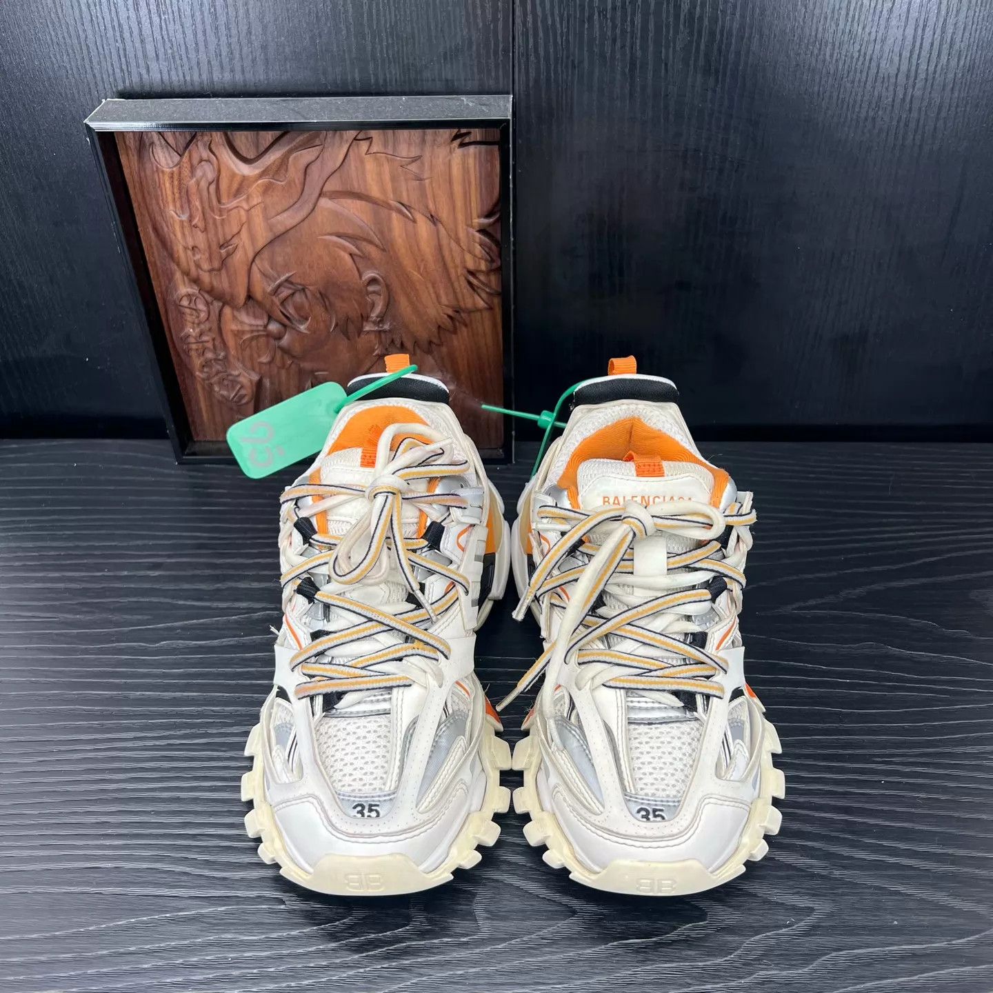 Balenciaga Balenciaga Track White Orange 35 Size US 4.5 / IT 34.5 - 4 Thumbnail
