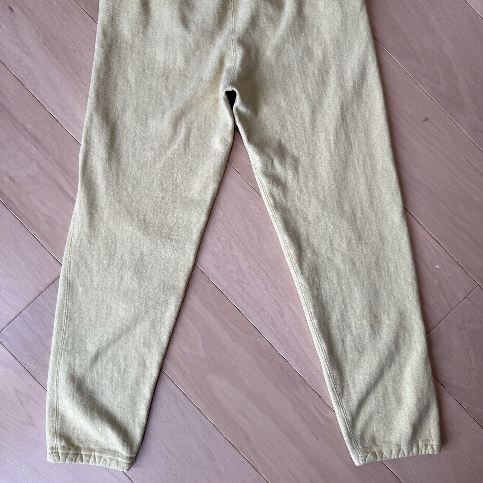 Champion × Vintage Vintage Champion Reverse Weave Sweatpants Large Yellow 90s Size US 34 / EU 50 - 7 Thumbnail