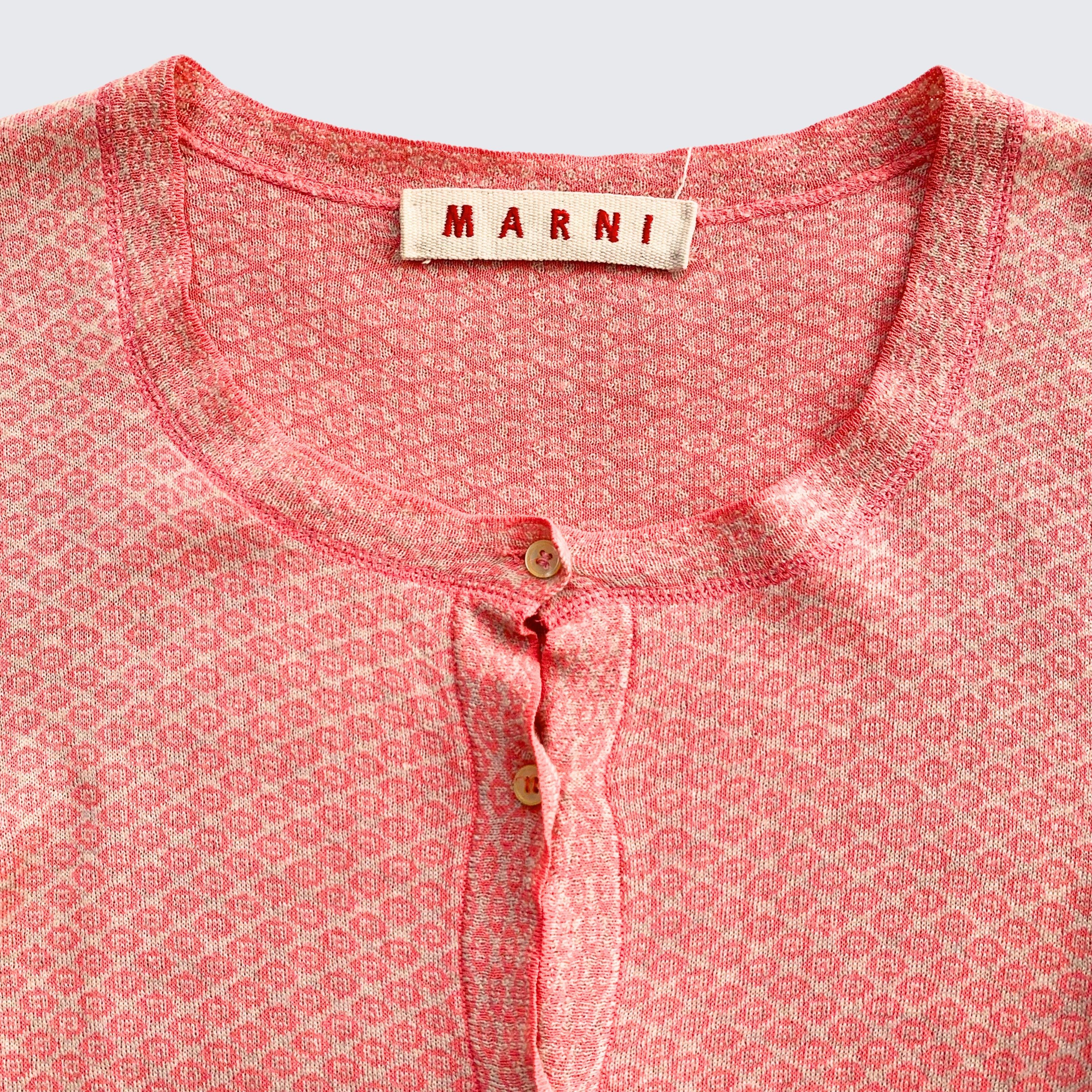 Marni Vintage 1980/90s Marni Italy Womens Knit Cardigan Size M / US 6-8 / IT 42-44 - 2 Thumbnail