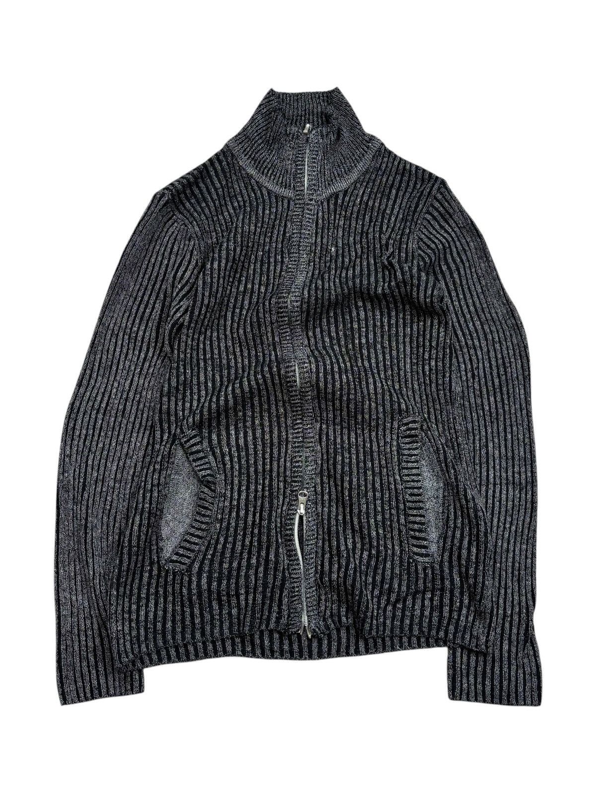BUFFALO BOBS 2000s Cook Jeans - Waffle Knitted Jacket Size US M / EU 48-50 / 2 - 1 Thumbnail