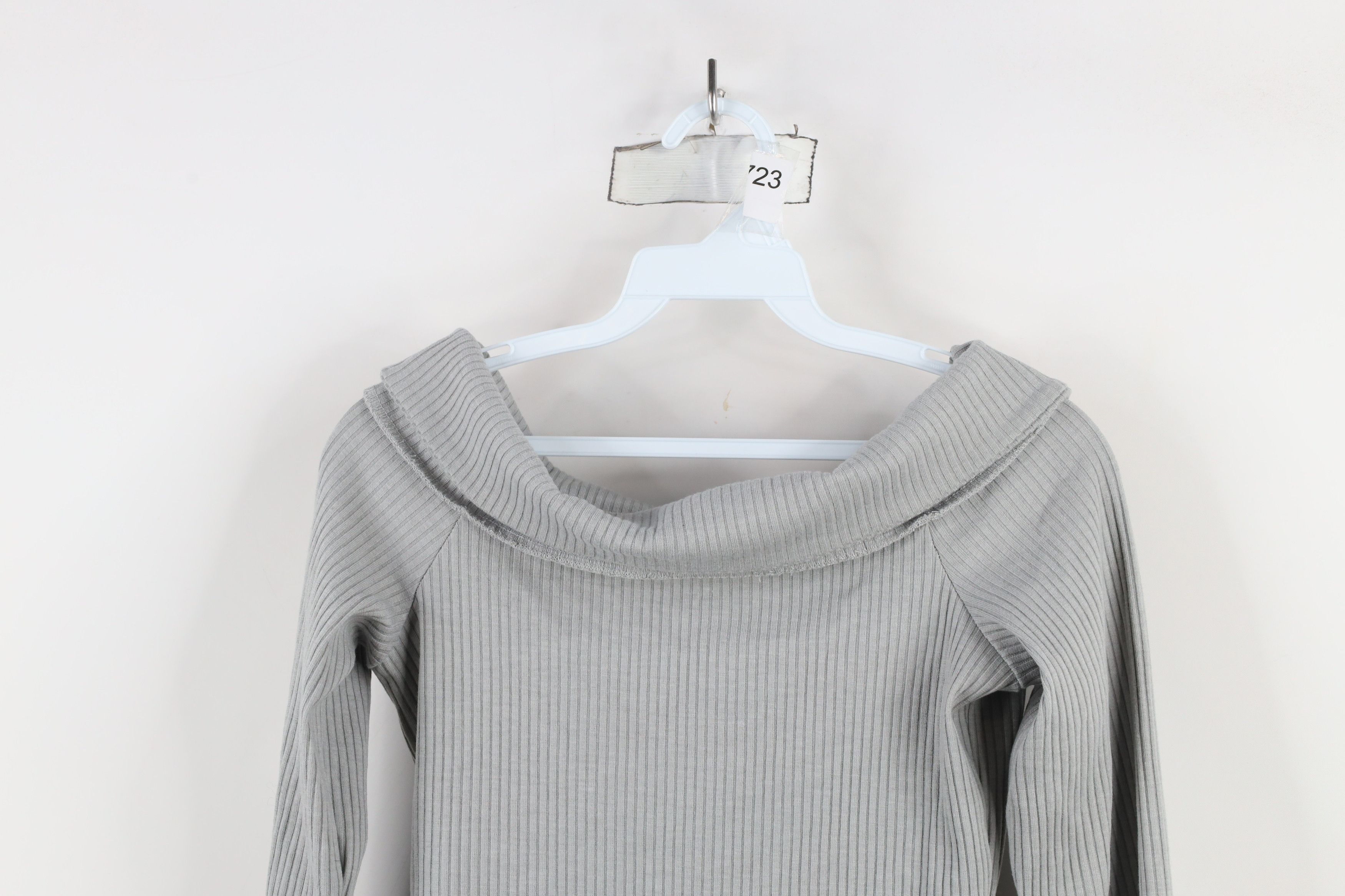 Abercrombie & Fitch × Vintage Vintage Y2K Abercrombie & Fitch Knit Funnel Neck Shirt Gray Size M / US 6-8 / IT 42-44 - 2 Thumbnail