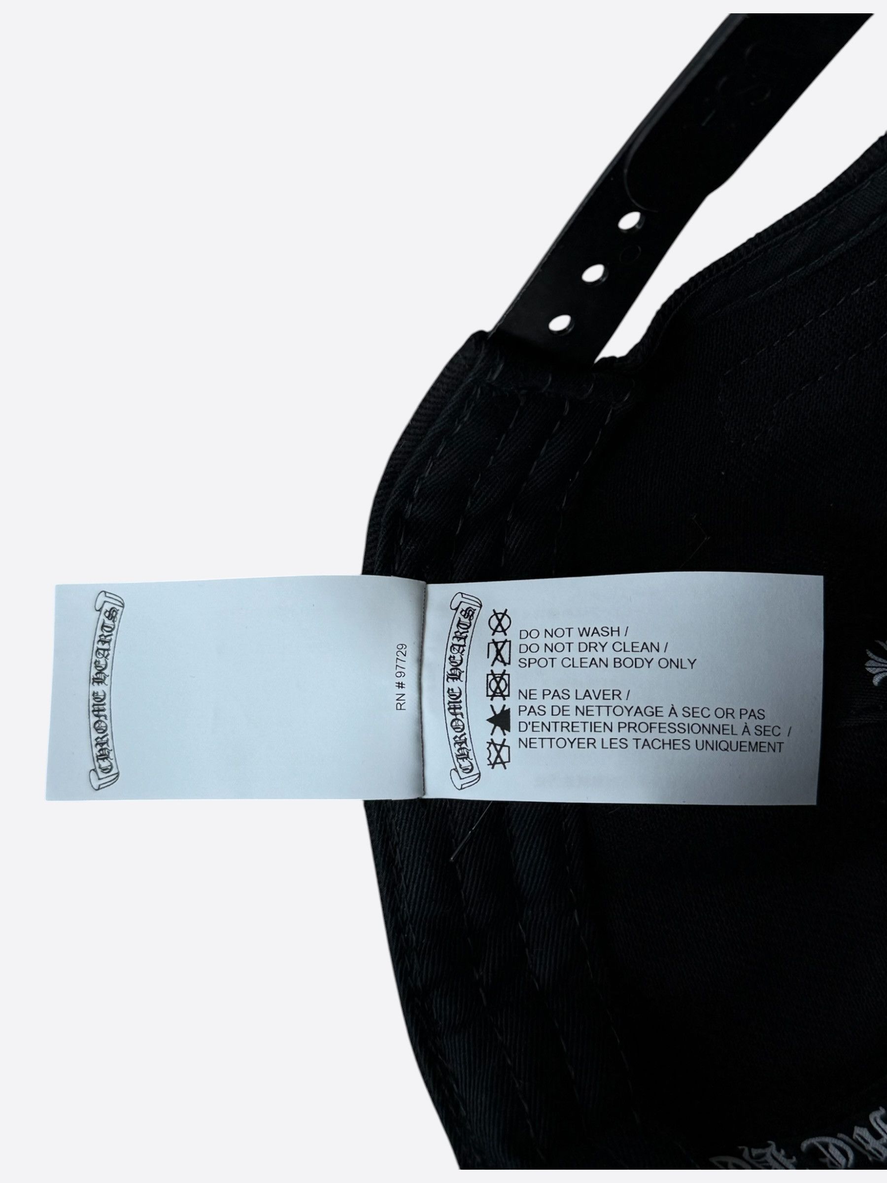 Chrome Hearts Chrome Hearts Black & White Horseshoe Logo Hat Size ONE SIZE - 6 Thumbnail