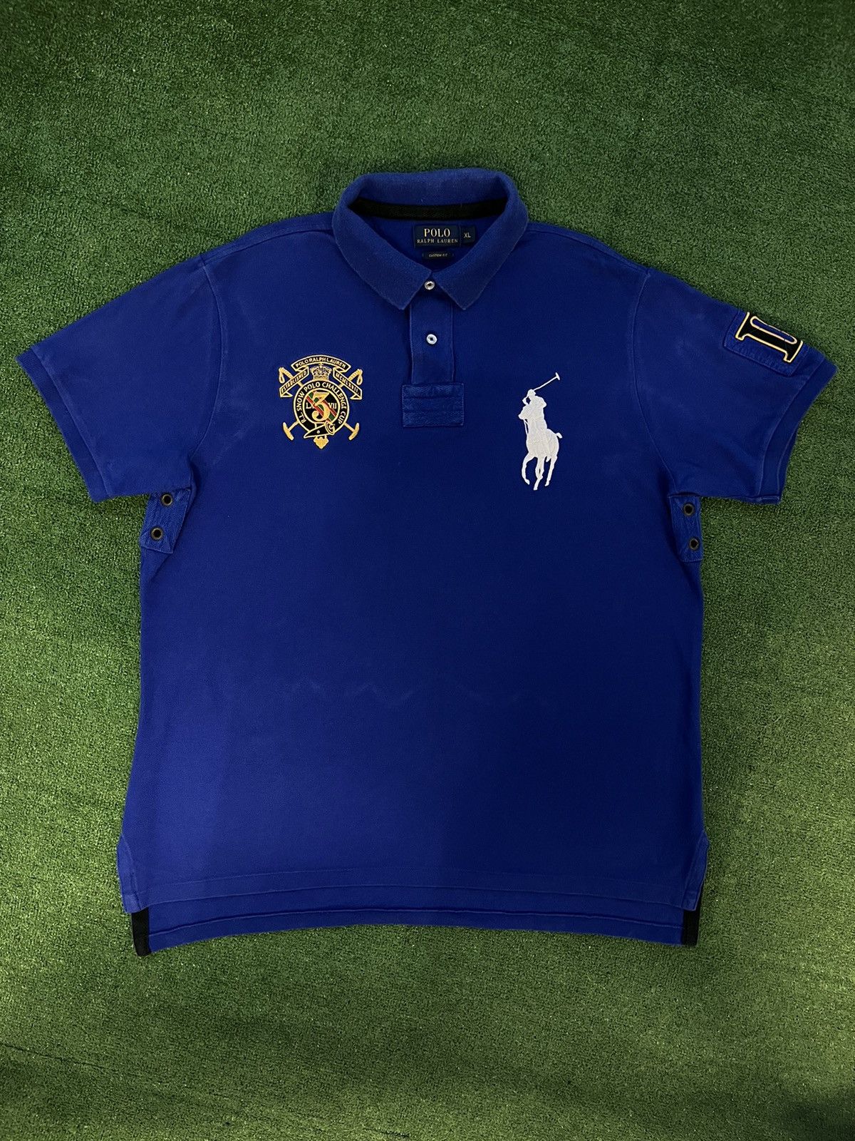 Pre-owned Polo Ralph Lauren X Vintage Polo Ralph Laurent Snow Polo Challenge Cup Jersey Japan In Blue