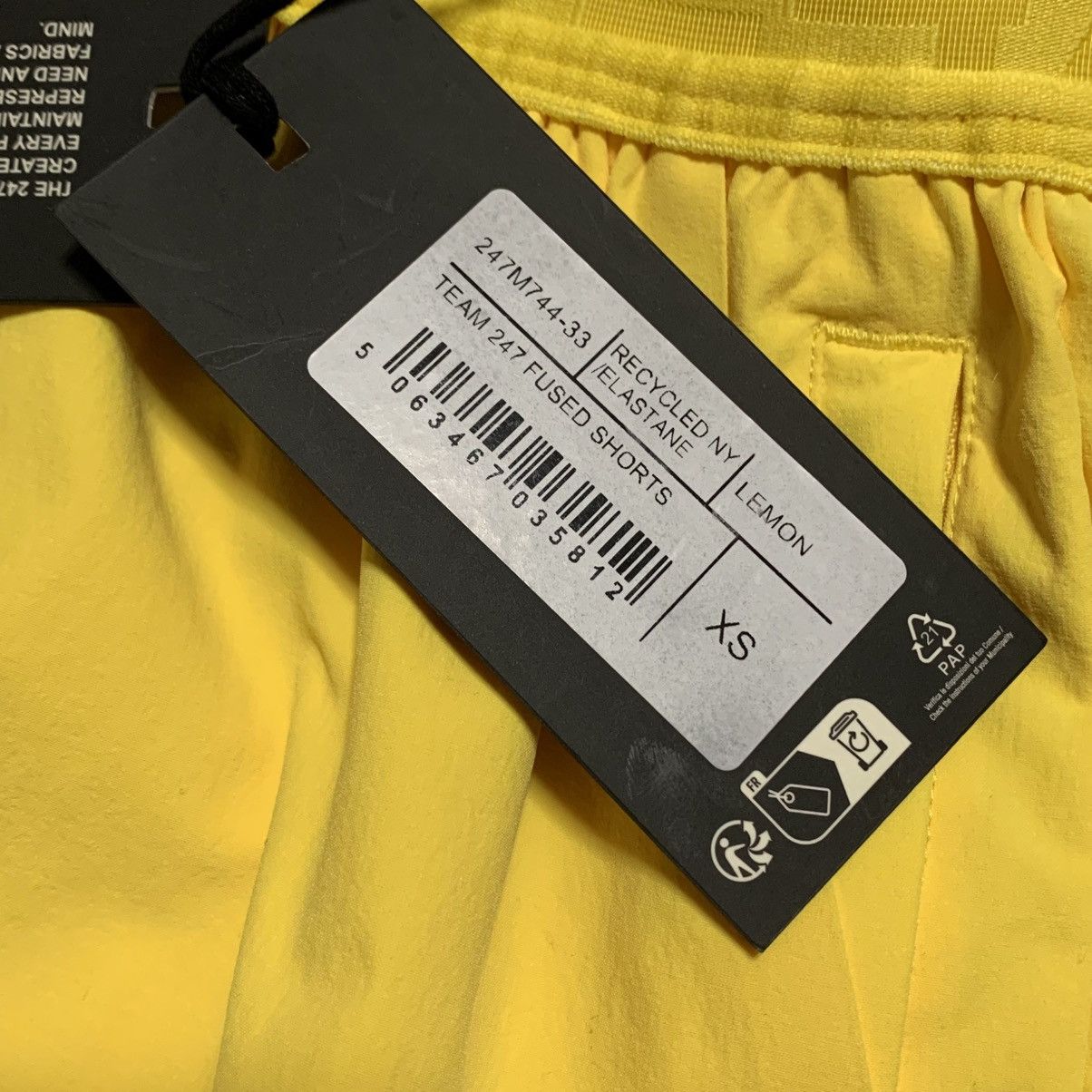 Represent Clo. Represent XS Shorts Team 247 Fused Lemon Yellow Bottoms Size US 28 / EU 44 - 4 Thumbnail