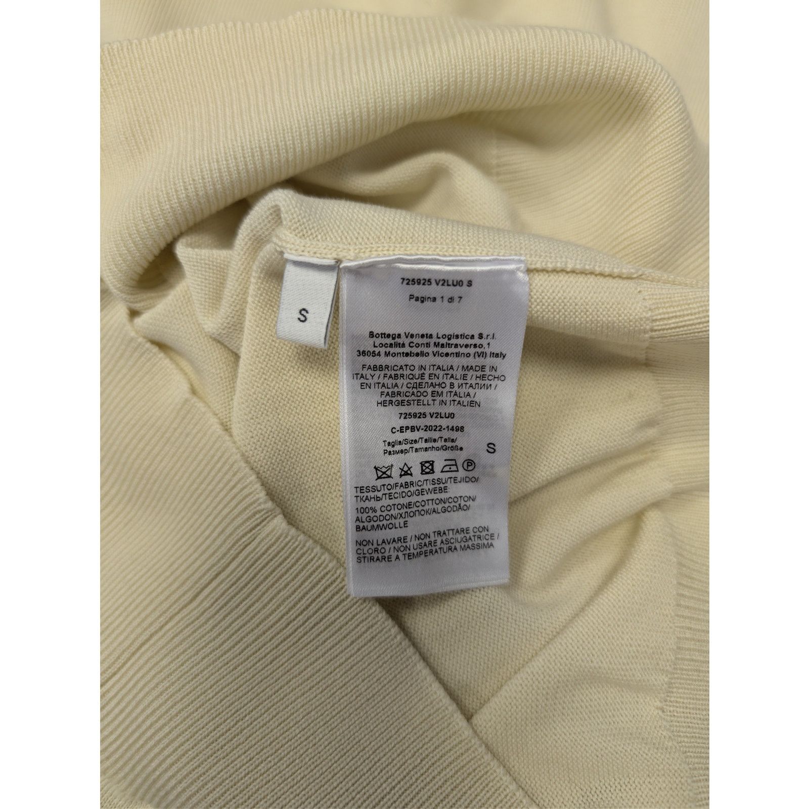 Bottega Veneta o1rshd1 Cashmere Mock-Neck Knit Sweater in Cream Size US S / EU 44-46 / 1 - 16 Thumbnail