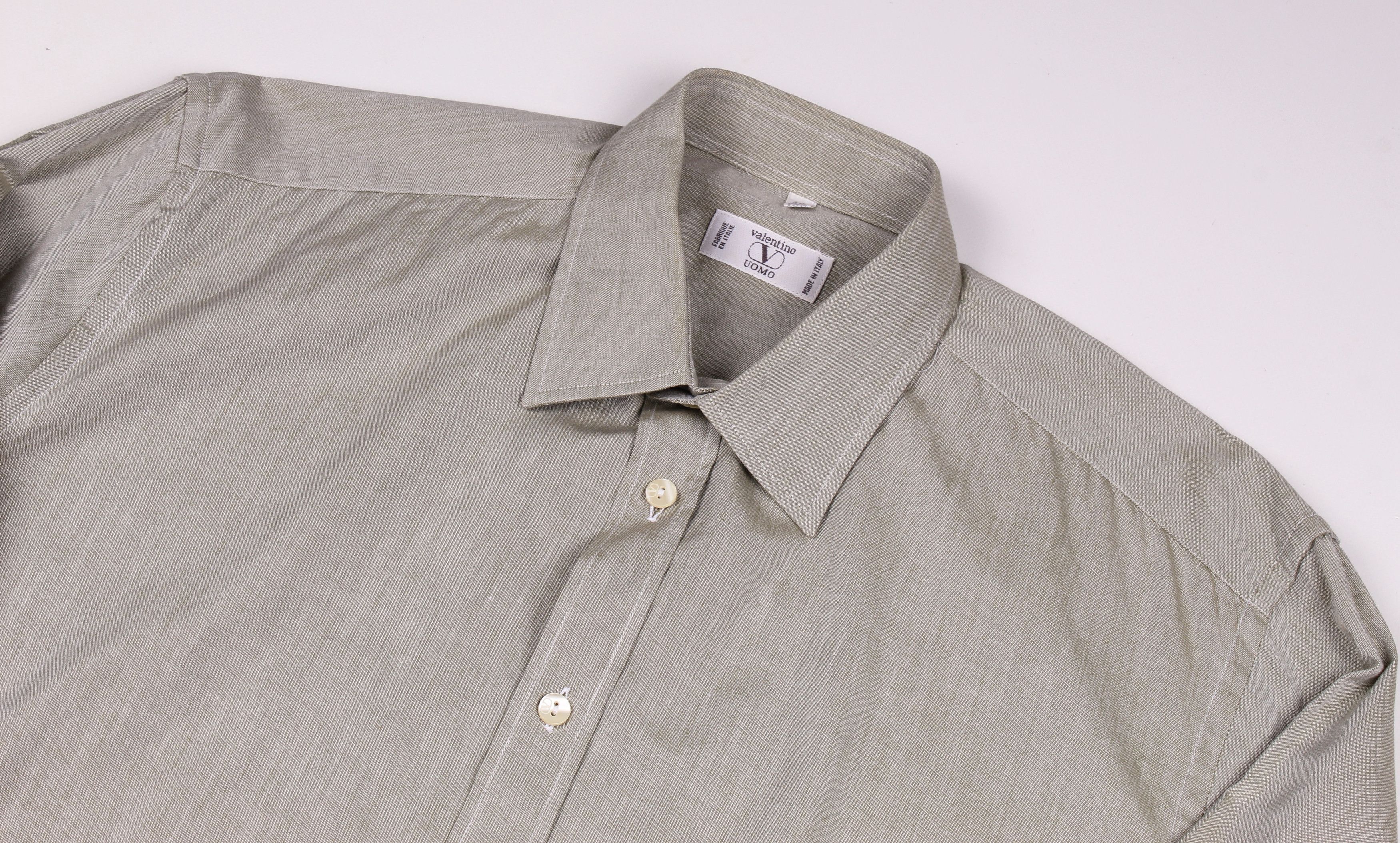 Valentino Vintage Valentino Uomo Button Down Long Sleeve Shirt Size US L / EU 52-54 / 3 - 2 Thumbnail