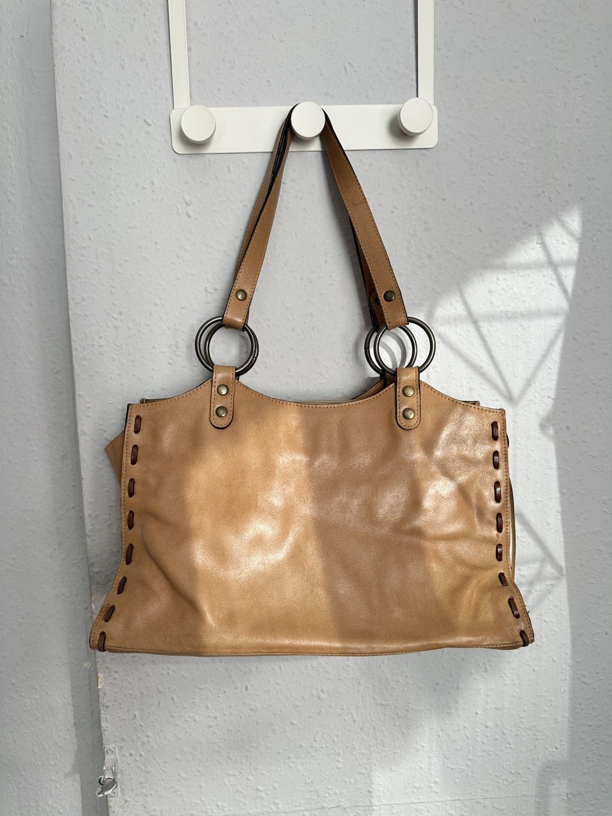Leather Vintage Distressed Leather Bag Cowgirl Western Rodeo Style Size ONE SIZE - 5 Thumbnail