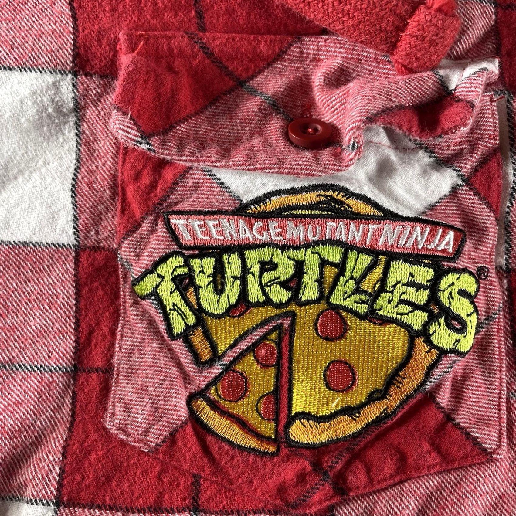 Nickelodeon Nickelodeon TMNT Flannel Hoodie Men’s Medium Multicolor Pockets Hooded Cartoon Streetwear TMNT Pizza Dudes Size US M / EU 48-50 / 2 - 2 Thumbnail