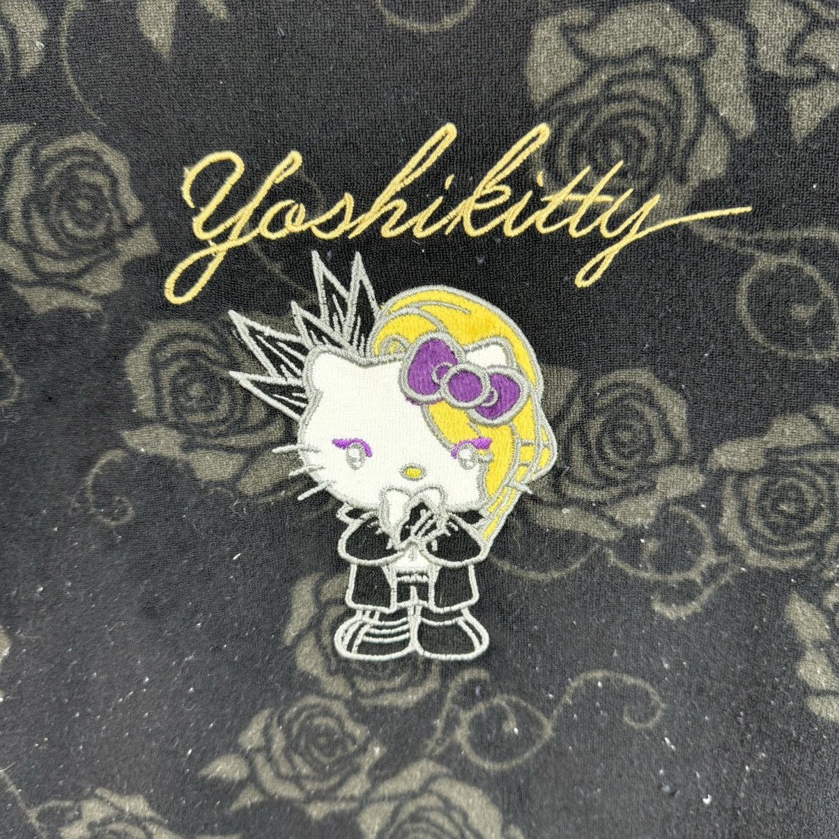 Band Tees × Japanese Brand Yoshikitty X Japan Collab Hello Kitty Black Roses Tshirt Size US L / EU 52-54 / 3 - 3 Thumbnail