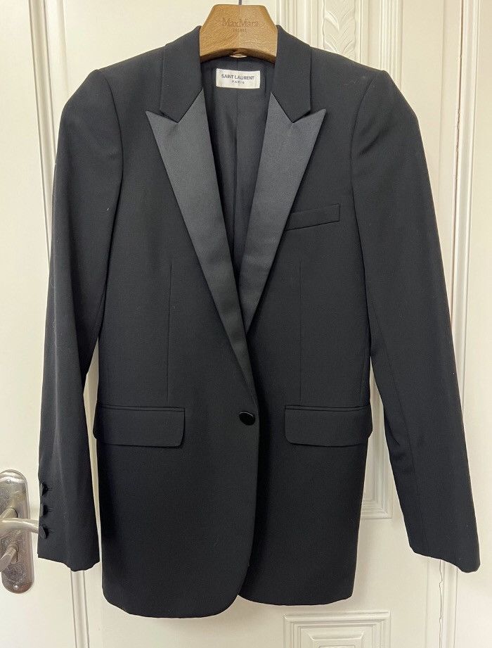 Saint Laurent Paris × Yves Saint Laurent Ms. SAINT LAURENT women‘s smoking suit 2409-Nextarrow Size XS / US 0-2 / IT 36-38 - 1 Thumbnail