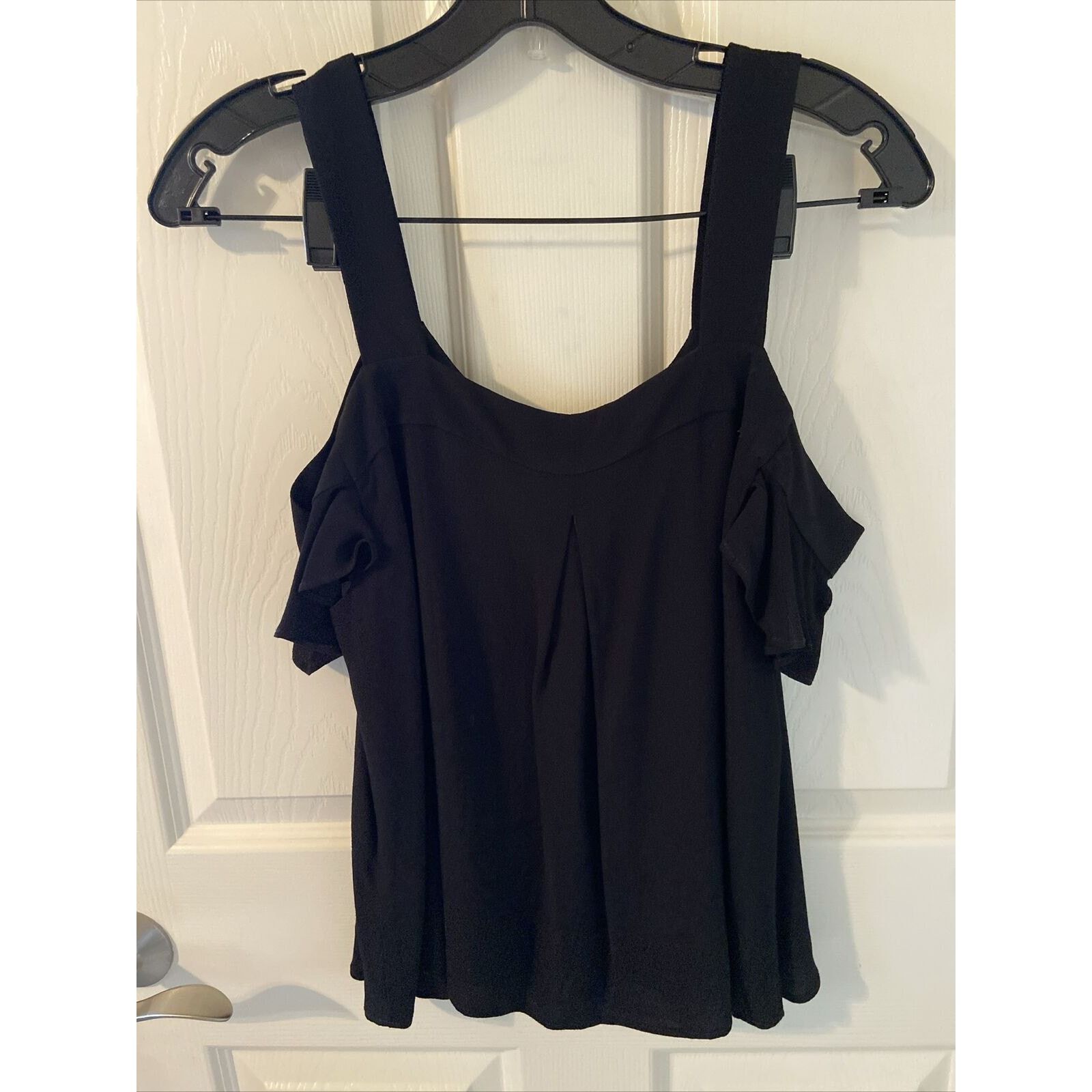 Sanctuary Sanctuary Off Shoulder Top Blouse Black XS Ruffle Sleeve Size XS / US 0-2 / IT 36-38 - 5 Thumbnail