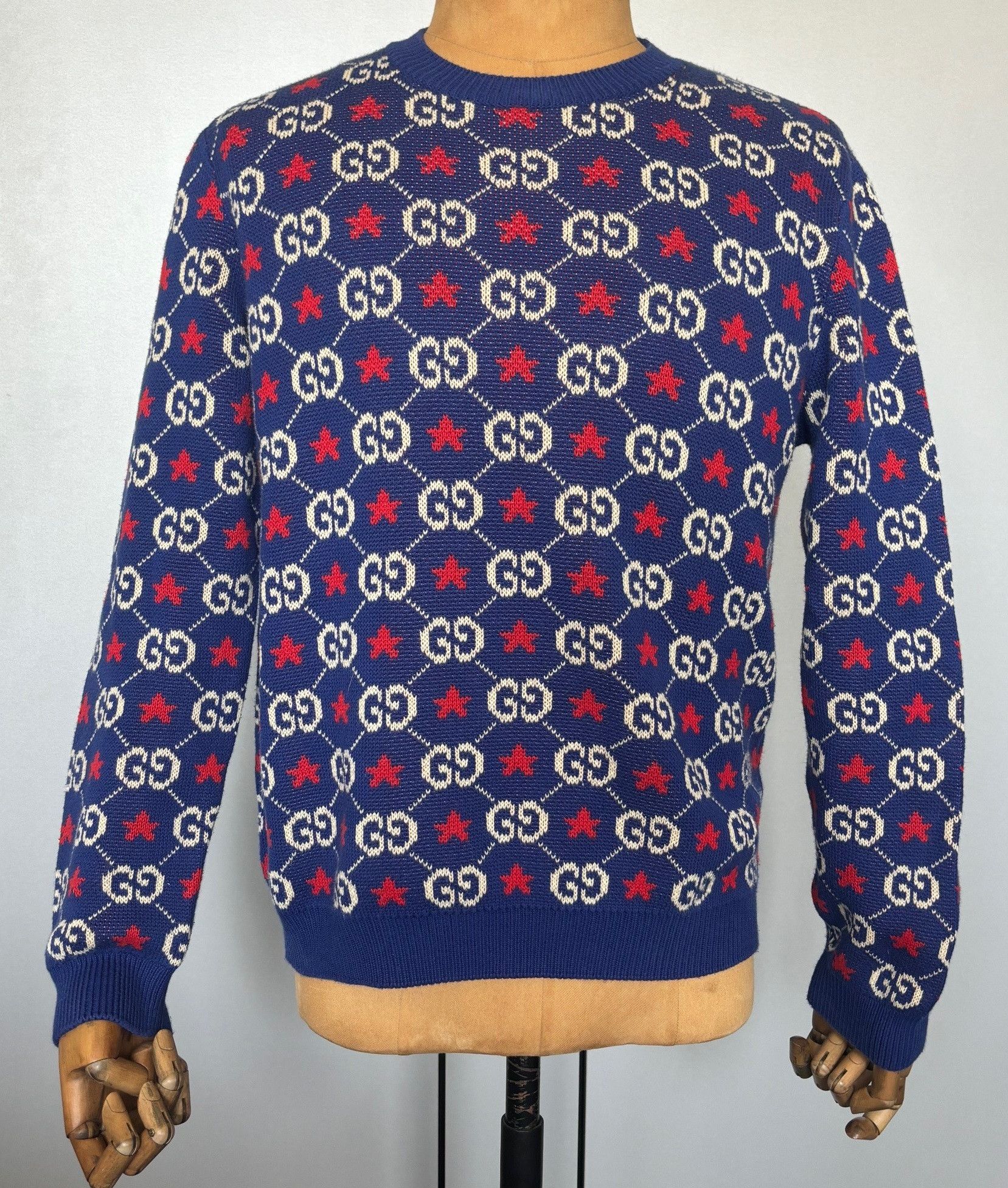 image of Gucci Sweater Blue Size S, Men's