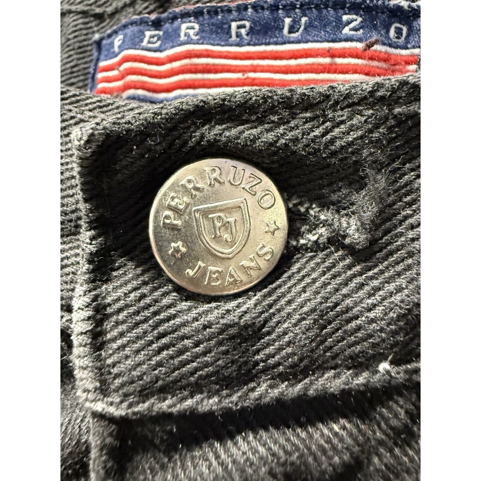 Denime VINTAGE Perruzo Sport Men Jorts Shorts 34 Black Denim Carpenter Baggy Grunge Skater Y2K Mens Size US 34 / EU 50 - 4 Thumbnail
