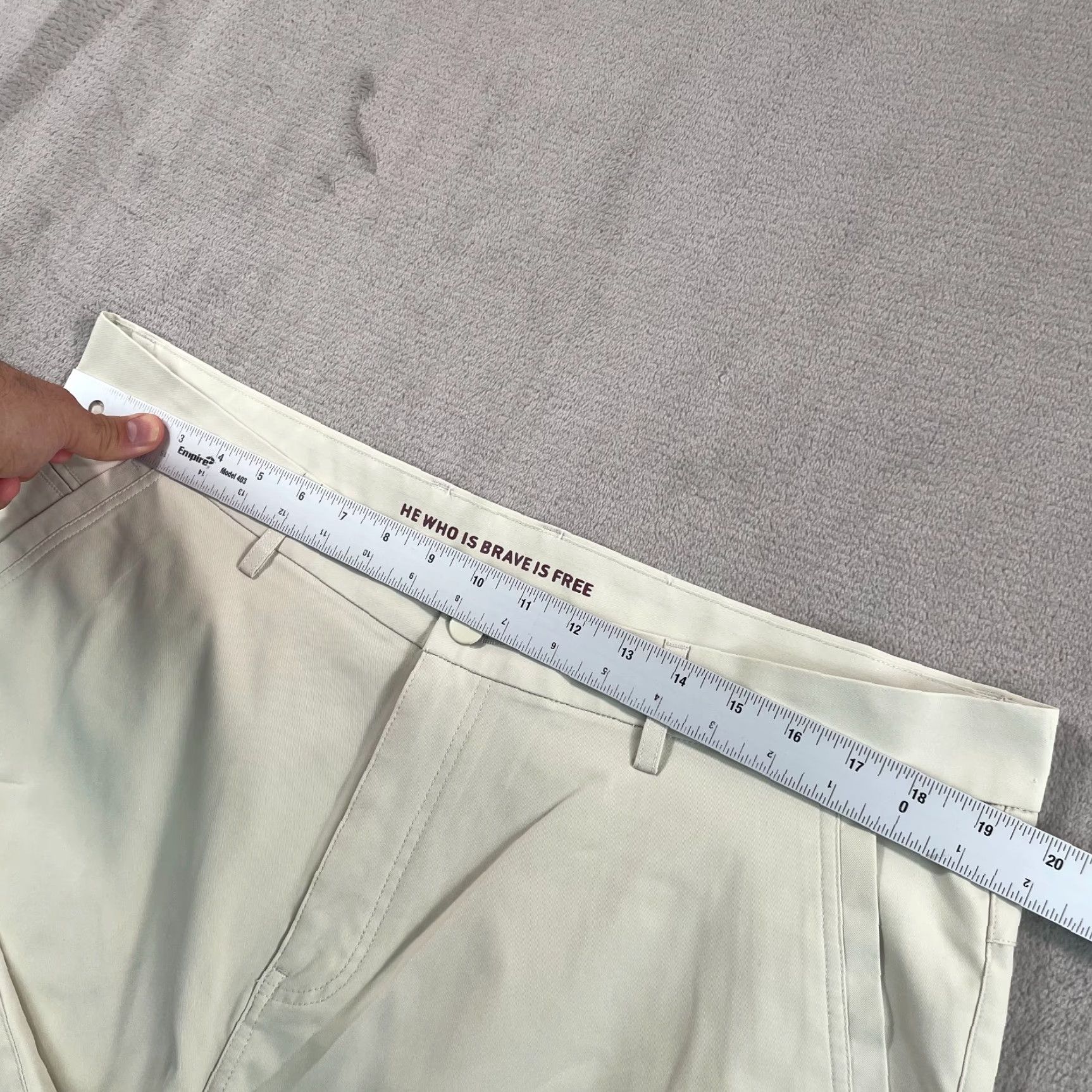 Vintage Marcus Pierce Renegade Pants Slim Men Birch Beige 38x27 5-Pocket Chino 27 Inseam XS? Size US 38 / EU 54 - 6 Thumbnail