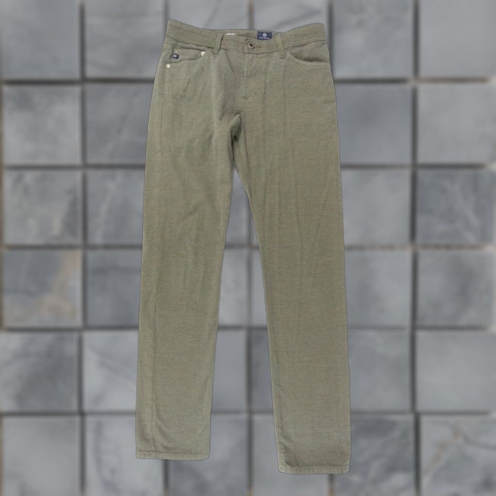 Vintage AG Adriano Goldschmied Pants Mens 30 R Green The Graduate Tailored Leg Stretch Size US 30 / EU 46 - 1 Thumbnail
