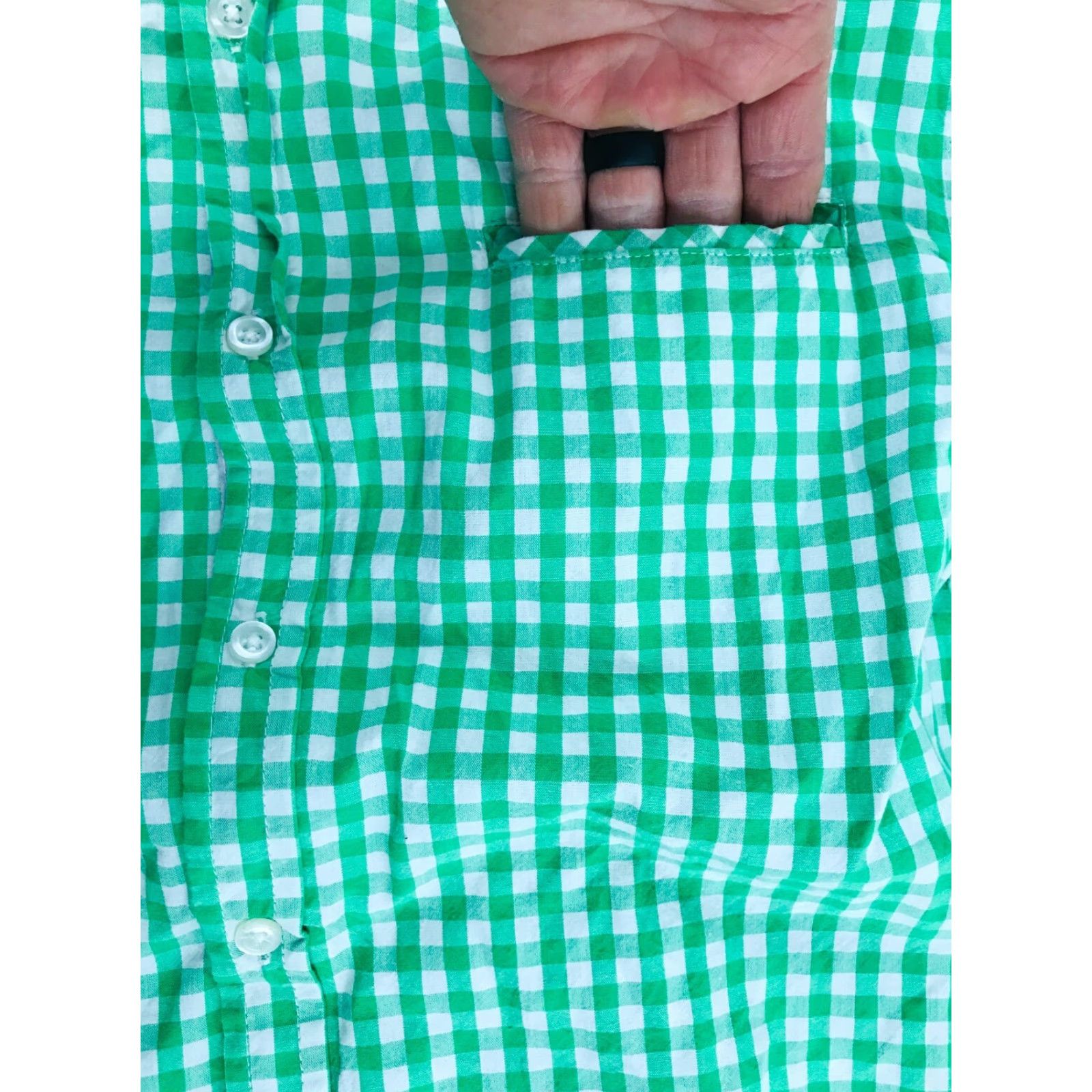 Vintage Artistry in Motion NY Shirt Mens Size Small Green White Checkered Button Down Shirt Size US S / EU 44-46 / 1 - 3 Thumbnail
