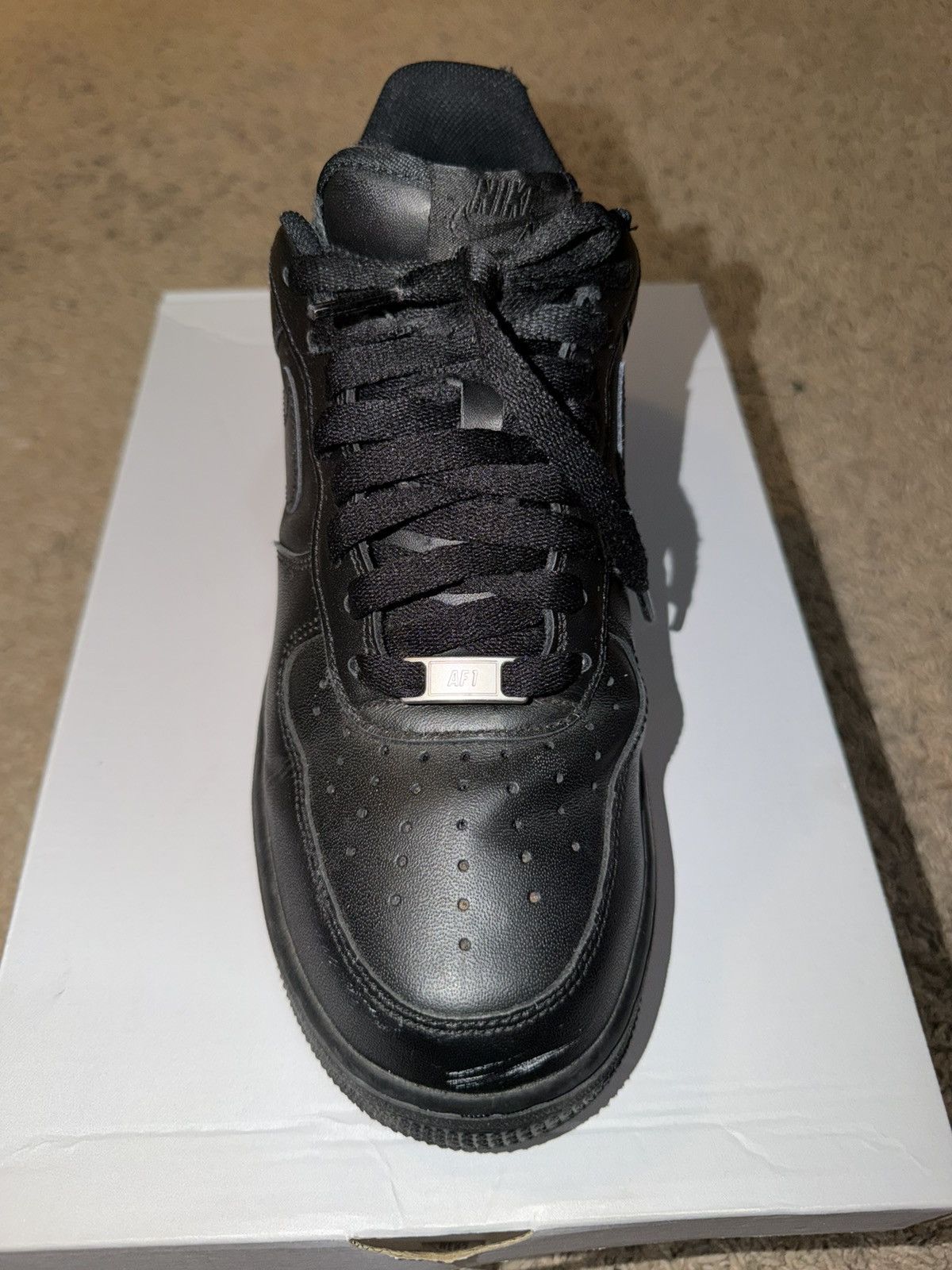 Nike Nike Air Force 1 ‘07’Triple Black’ Size US 9.5 / EU 42-43 - 1 Thumbnail
