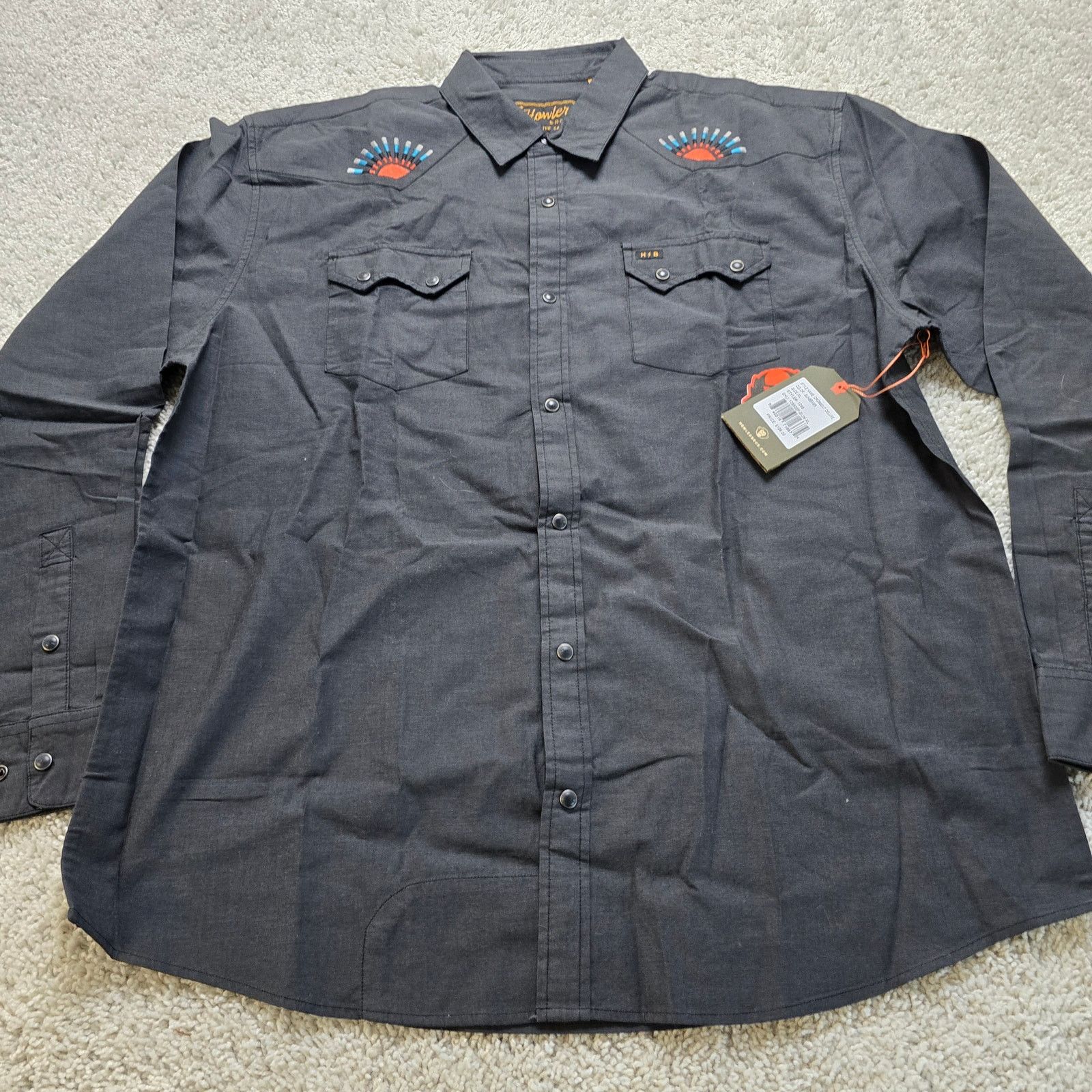 Howler Brothers Howler Bros Cowboy Shirt Men's Gaucho Deluxe Snap Rodeo XL Size US XL / EU 56 / 4 - 3 Thumbnail