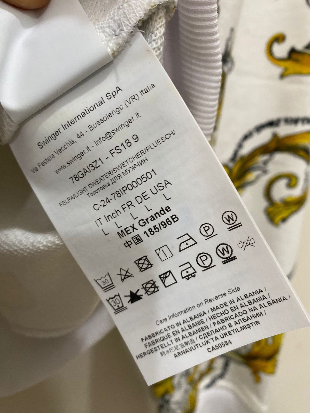 Versace Jeans Couture Versace Jeans Culture Sweatshirt Barocco Outline L, new Size US L / EU 52-54 / 3 - 8 Thumbnail