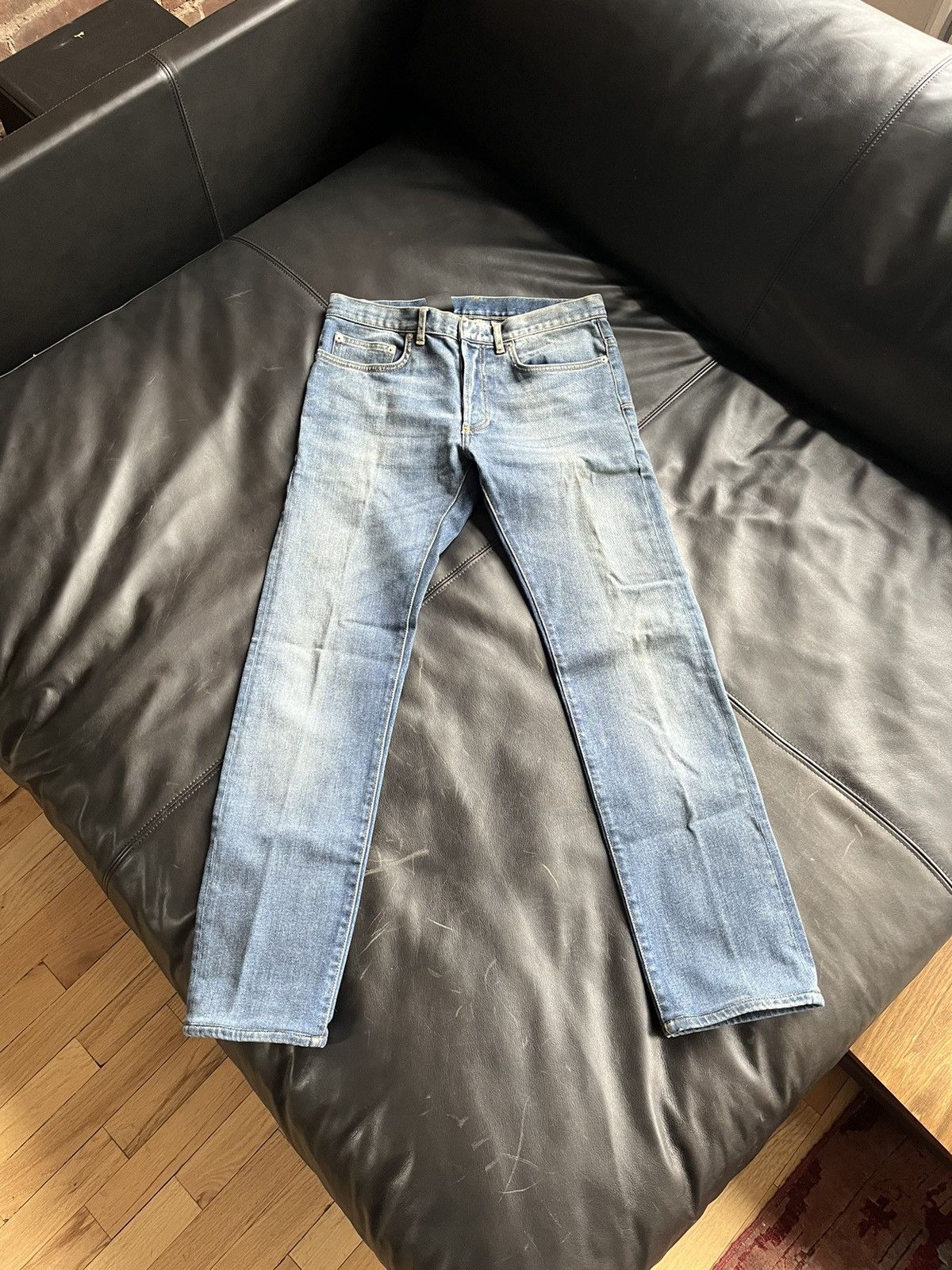 image of Christian Dior Monsieur x Dior Homme Light Wash Jeans in Blue, Men's (Size 30)