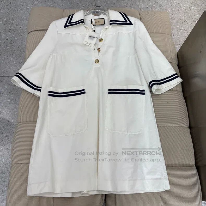 Gucci Gucci Navy-style gold-button dress Size XS / US 0-2 / IT 36-38 - 1 Thumbnail