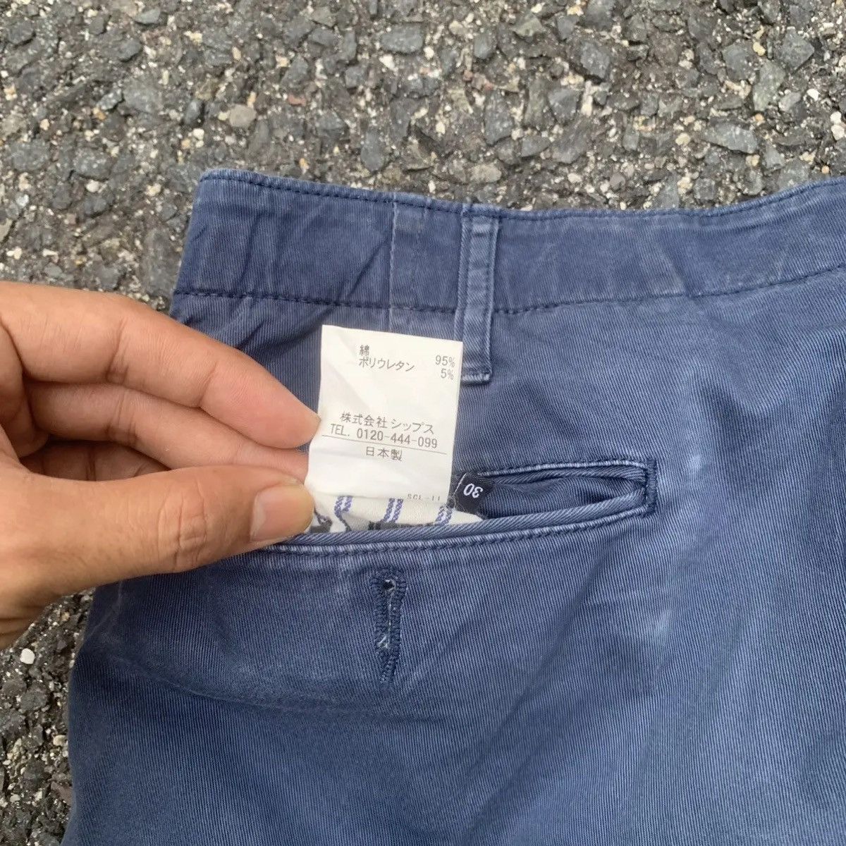 Japanese Brand × SHIPS × Ships Jet Blue Ships Trousers Blank Chino Pants Made In Japan Size US 29 - 7 Thumbnail