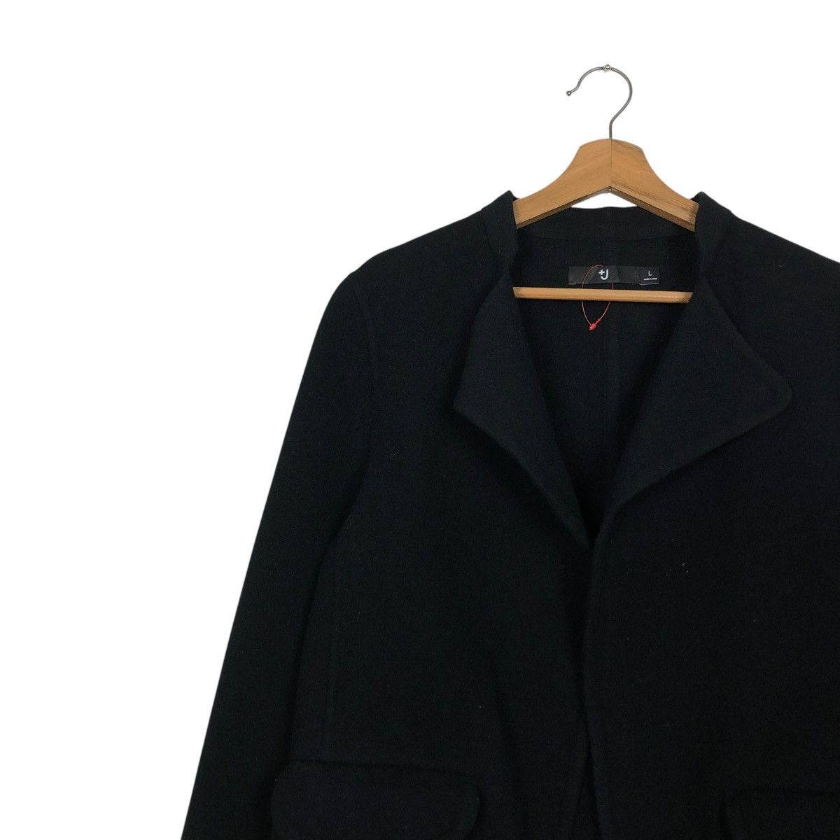 Jil Sander 🔥RICH BLACK CROPPED WOOL JACKET BIKER JILL SANDER J+ UNIQLO Size L / US 10 / IT 46 - 9 Thumbnail