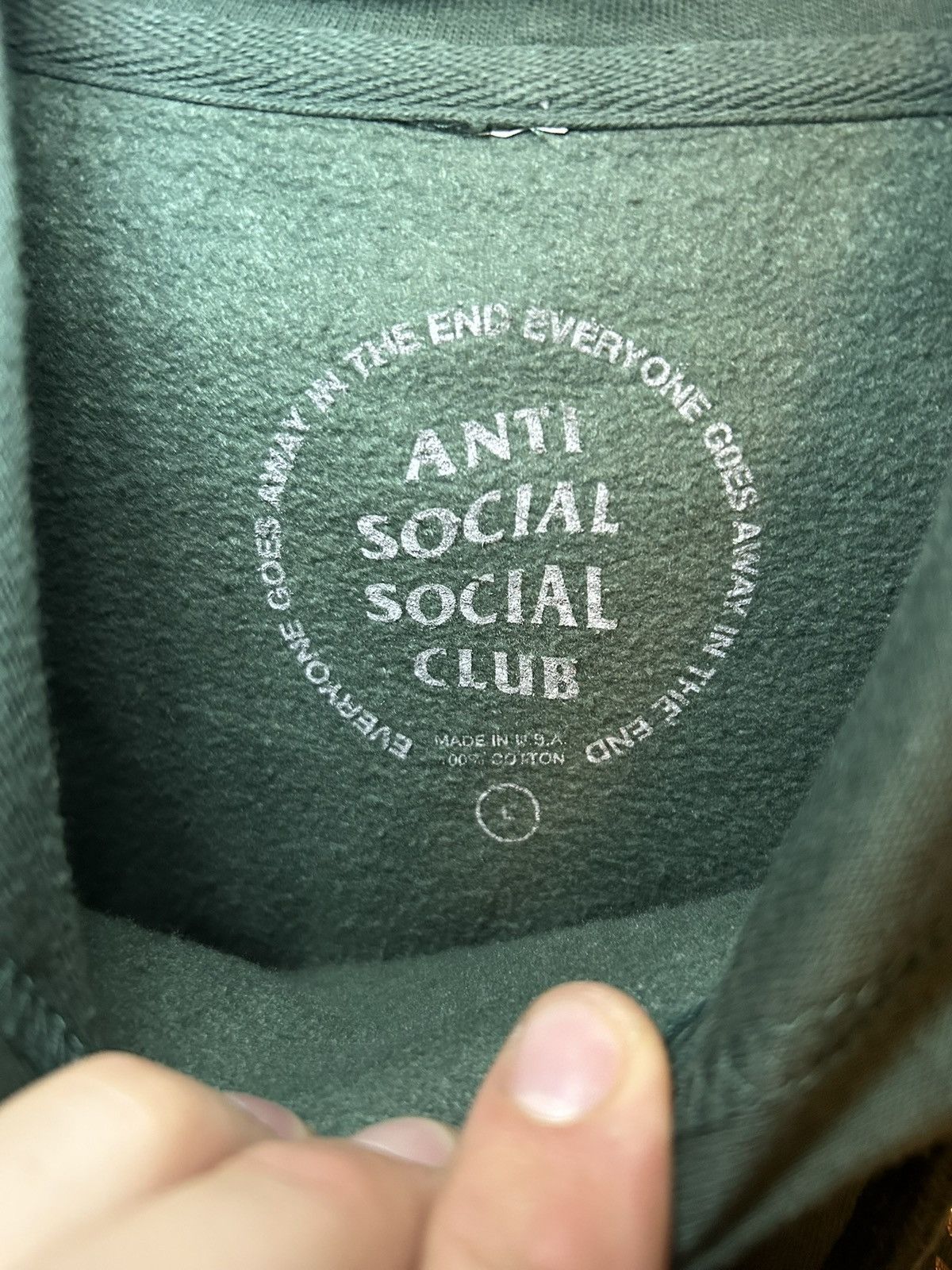 Anti Social Social Club Anti Social Social Club gold sparkle print pullover hoodie Size US L / EU 52-54 / 3 - 3 Thumbnail
