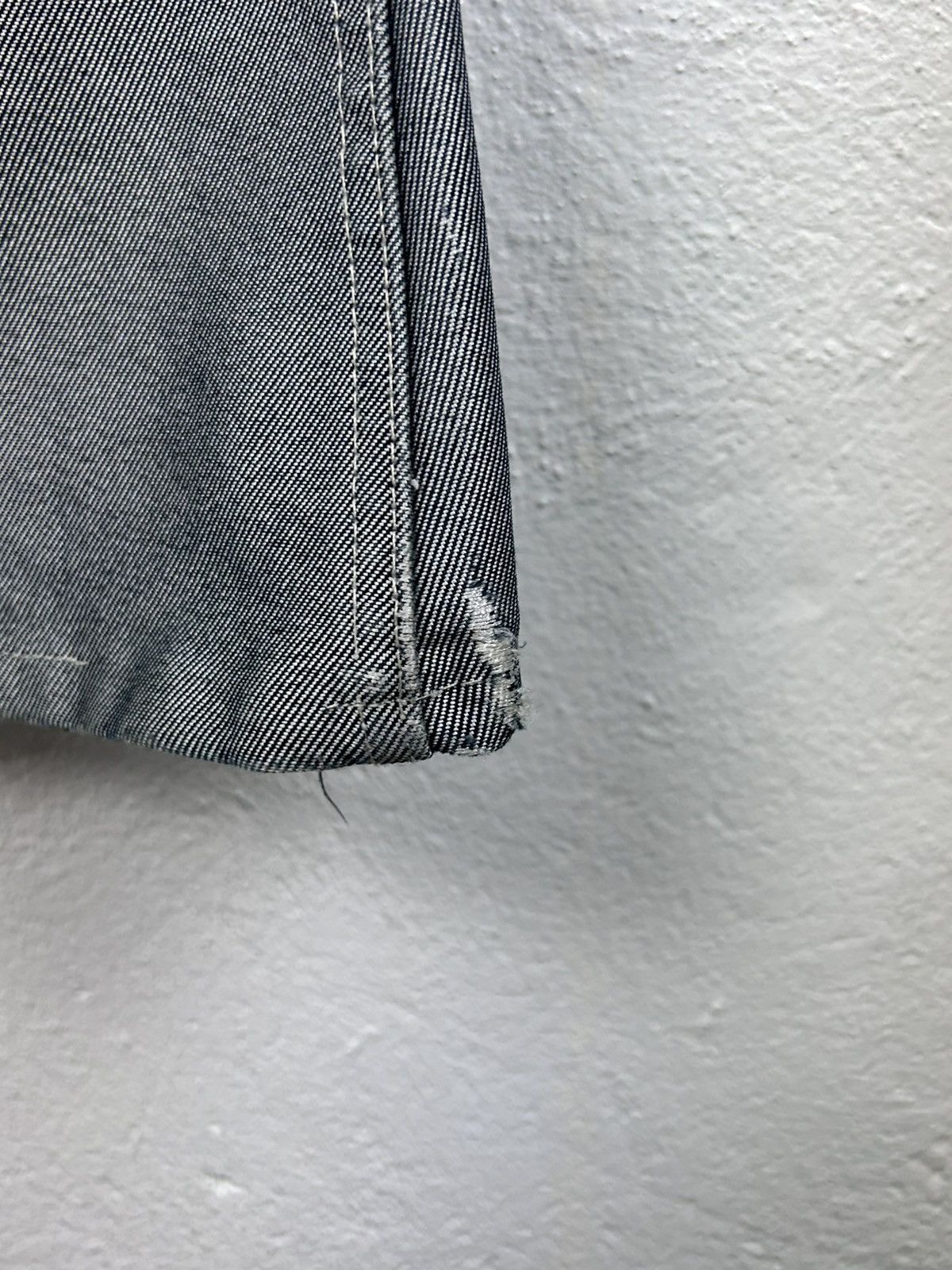 Vintage 90s Vintage Johnny Blaze Crazy Flared Silver Denim Jeans Size US 30 / EU 46 - 9 Thumbnail