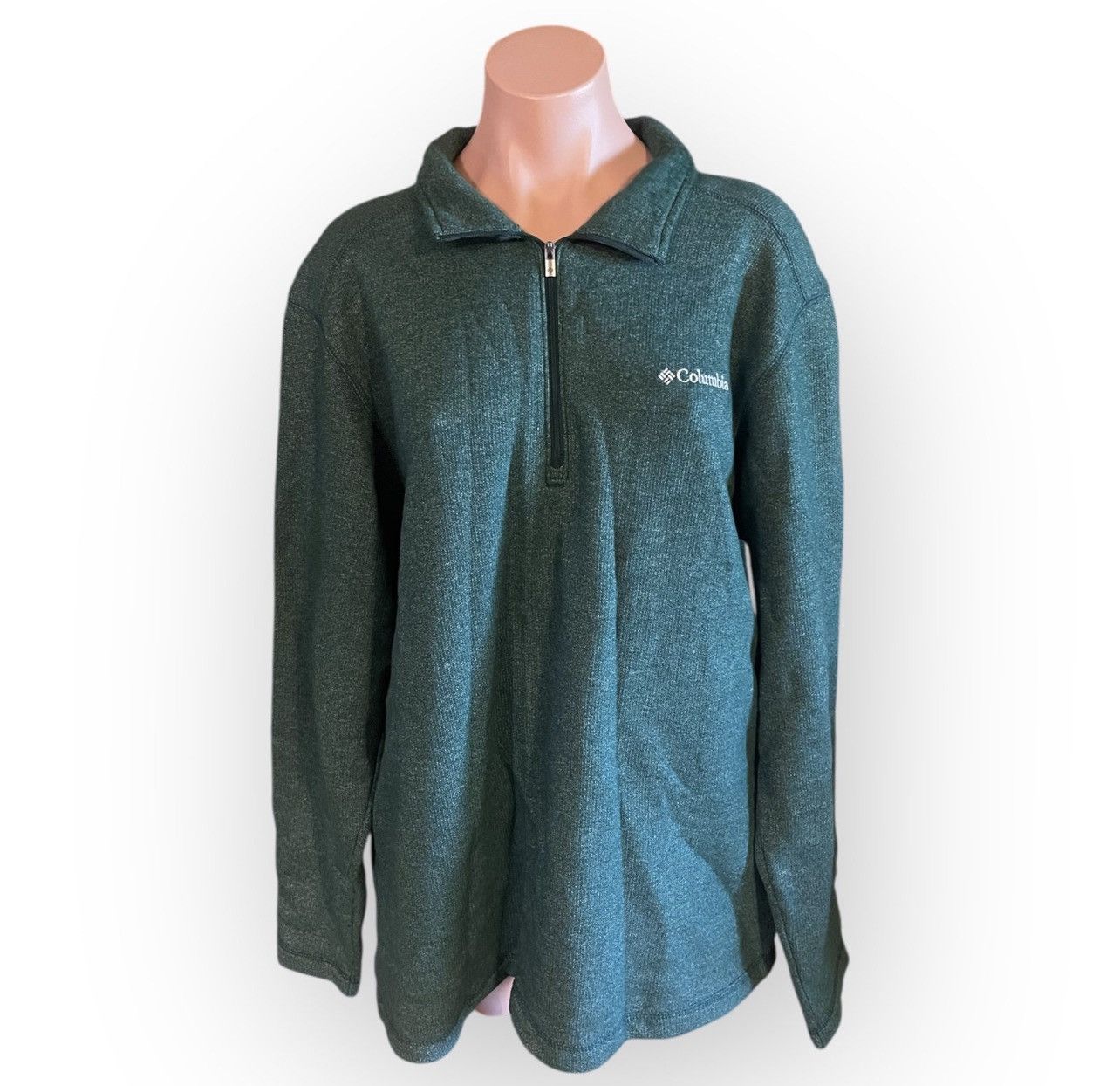 Columbia Columbia XL Green Hart Mountain III Half Zip Sweatshirt Size US XL / EU 56 / 4 - 1 Thumbnail