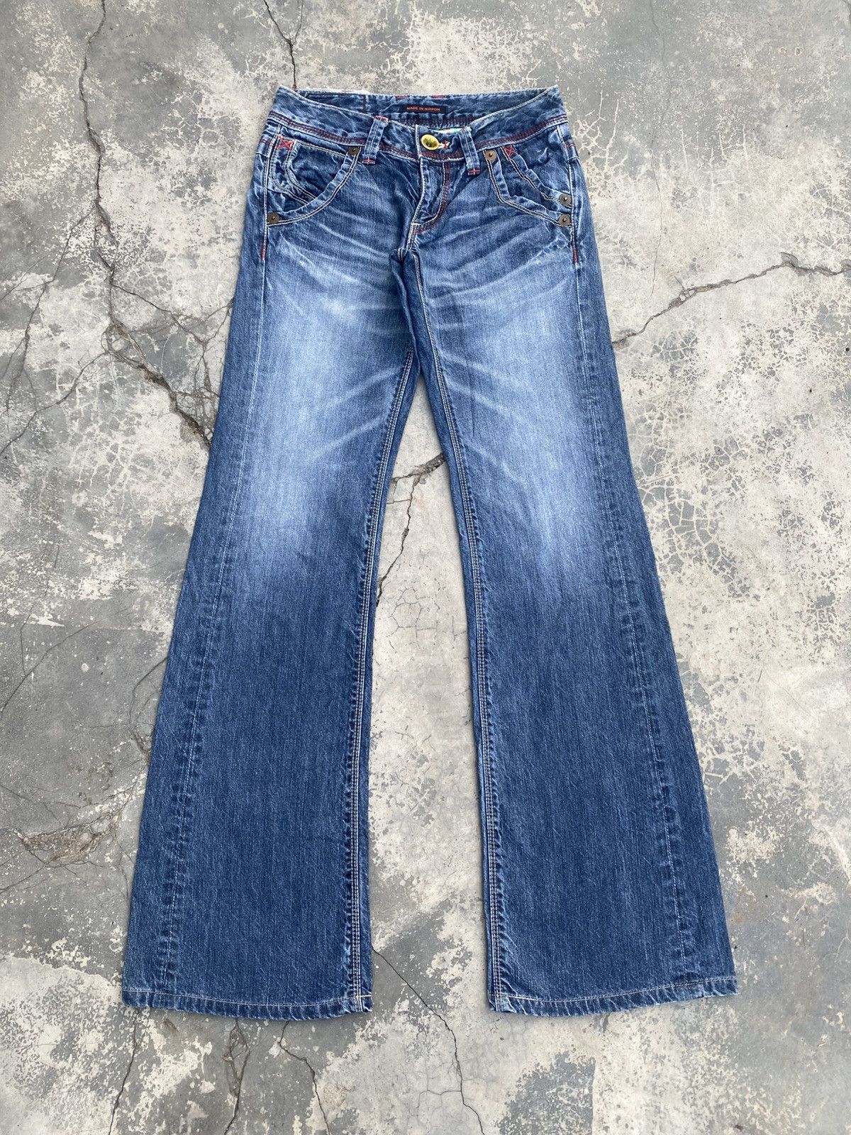 Japanese Brand × Vintage ET BOITE Made In Nippon Flared Jeans KAPITAL STYLE Size 24" / US 00 / IT 34 - 1 Thumbnail