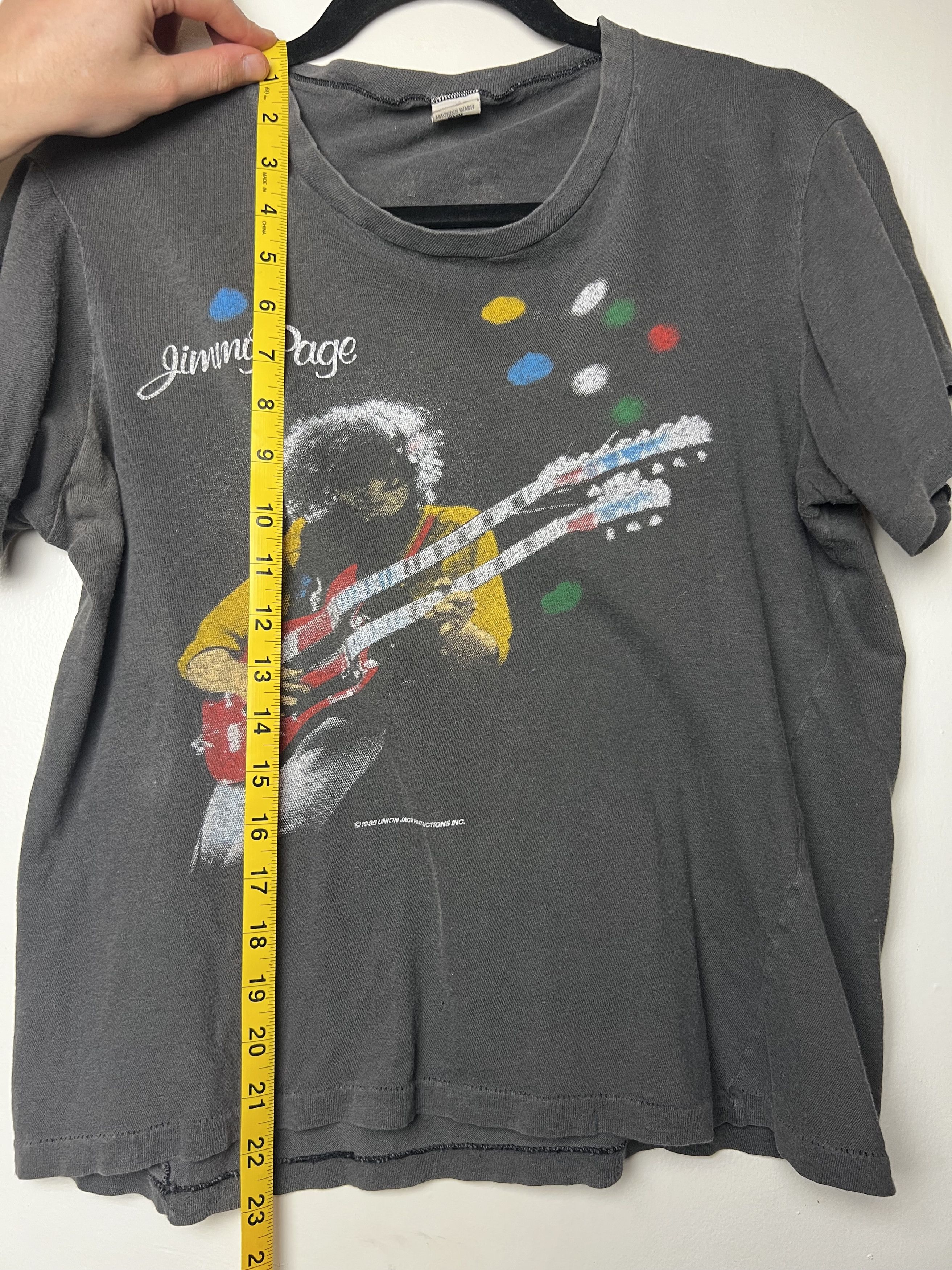 Vintage Vintage 1985 Jimmy Page and The Firm Tour T-Shirt Size US S / EU 44-46 / 1 - 15 Thumbnail