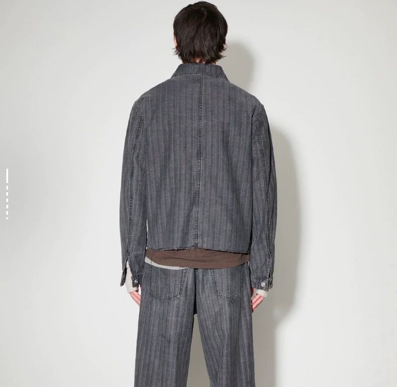Our Legacy Our Legacy size48 Water-washed striped denim jacket Size US M / EU 48-50 / 2 - 6 Thumbnail